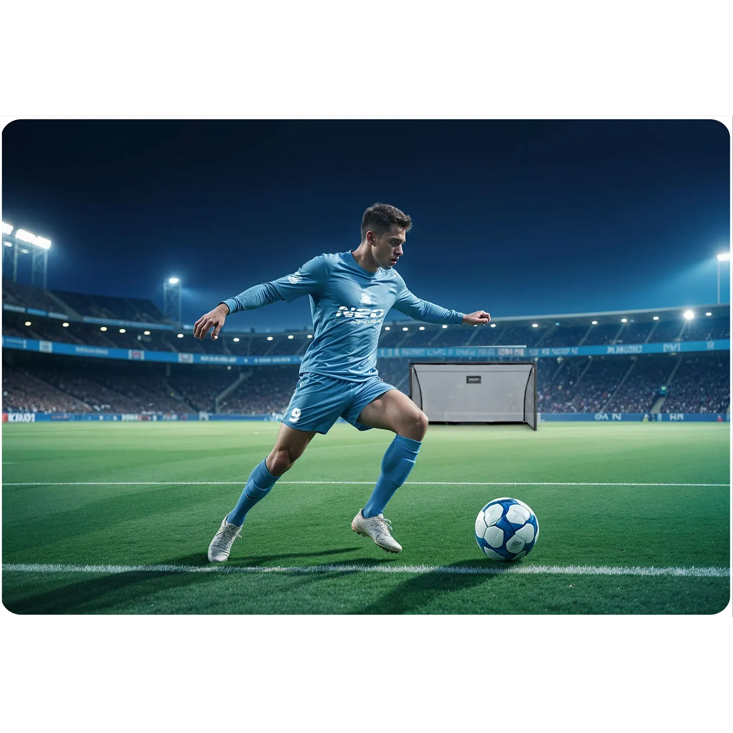 Futbolo vartai 300 x 200 x 90 cm NS-497 juodi - nuotrauka 1