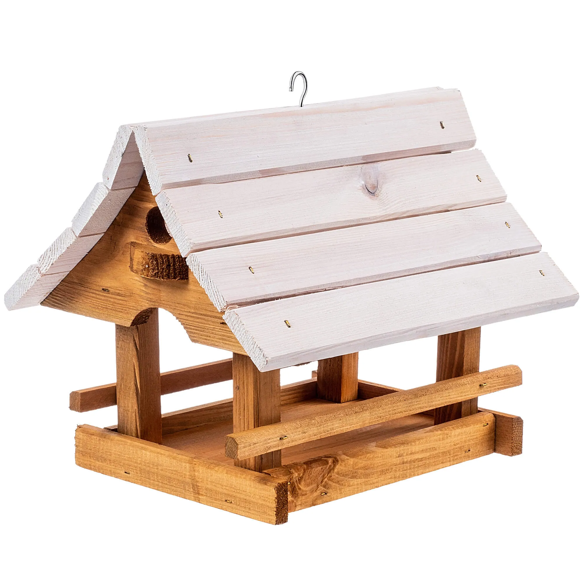 Arbis paukščių lesyklėlė, 30 x 25 cm, natūralios baltos spalvos