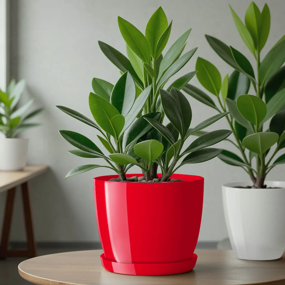 Gėlių vazonas su lėkštute 16 cm