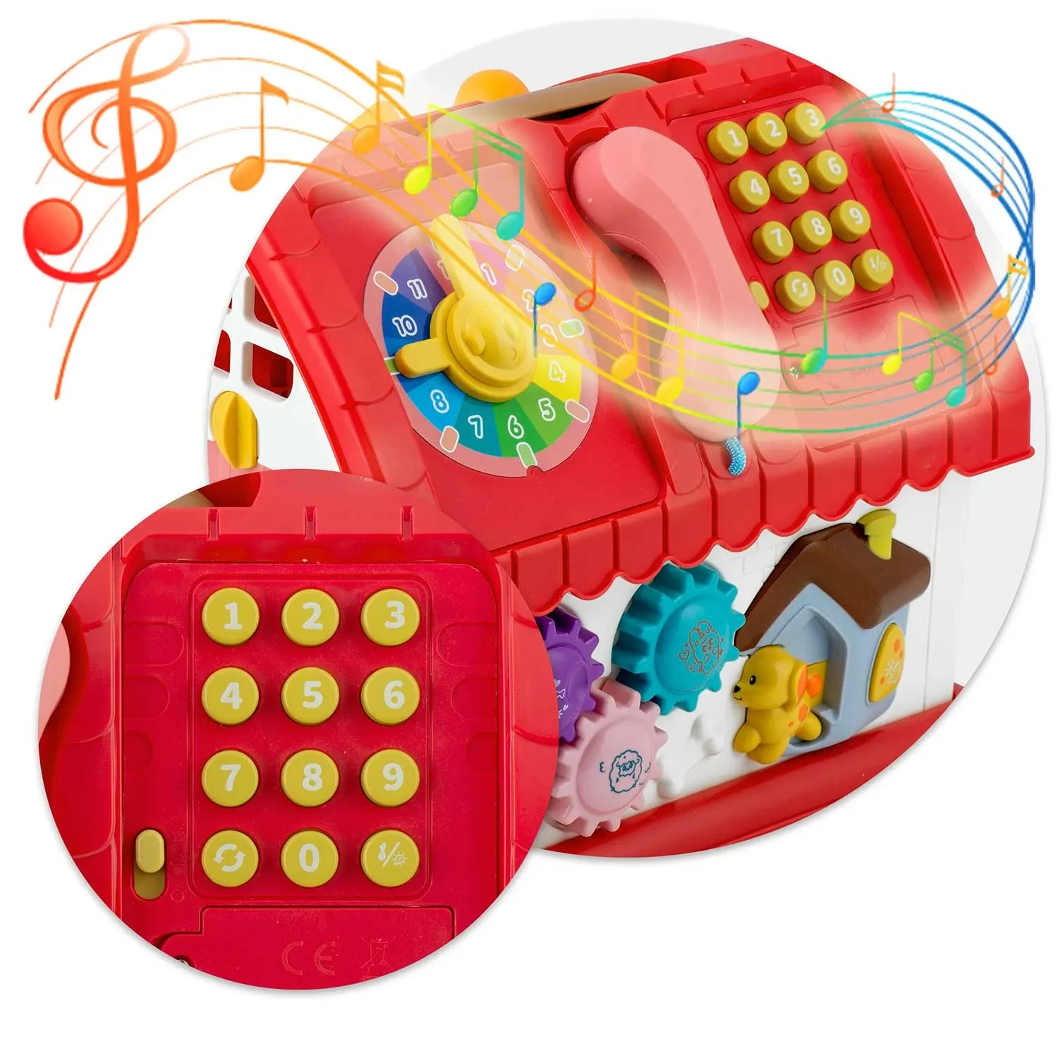 Edukacinis žaislinis namelis su telefonu RK-754 Ricokids - nuotrauka 1