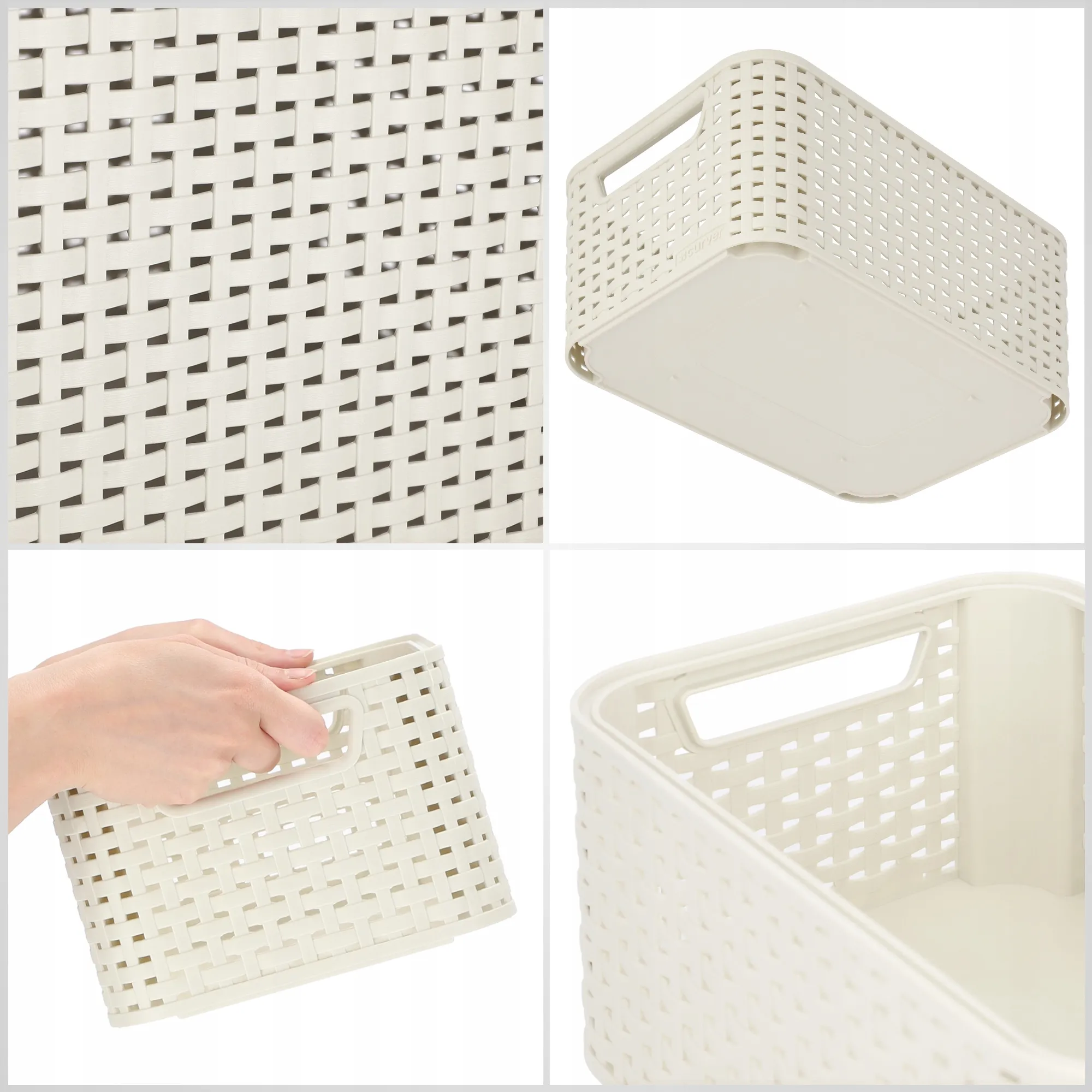 „Curver“ stiliaus laikymo indas, kreminės spalvos