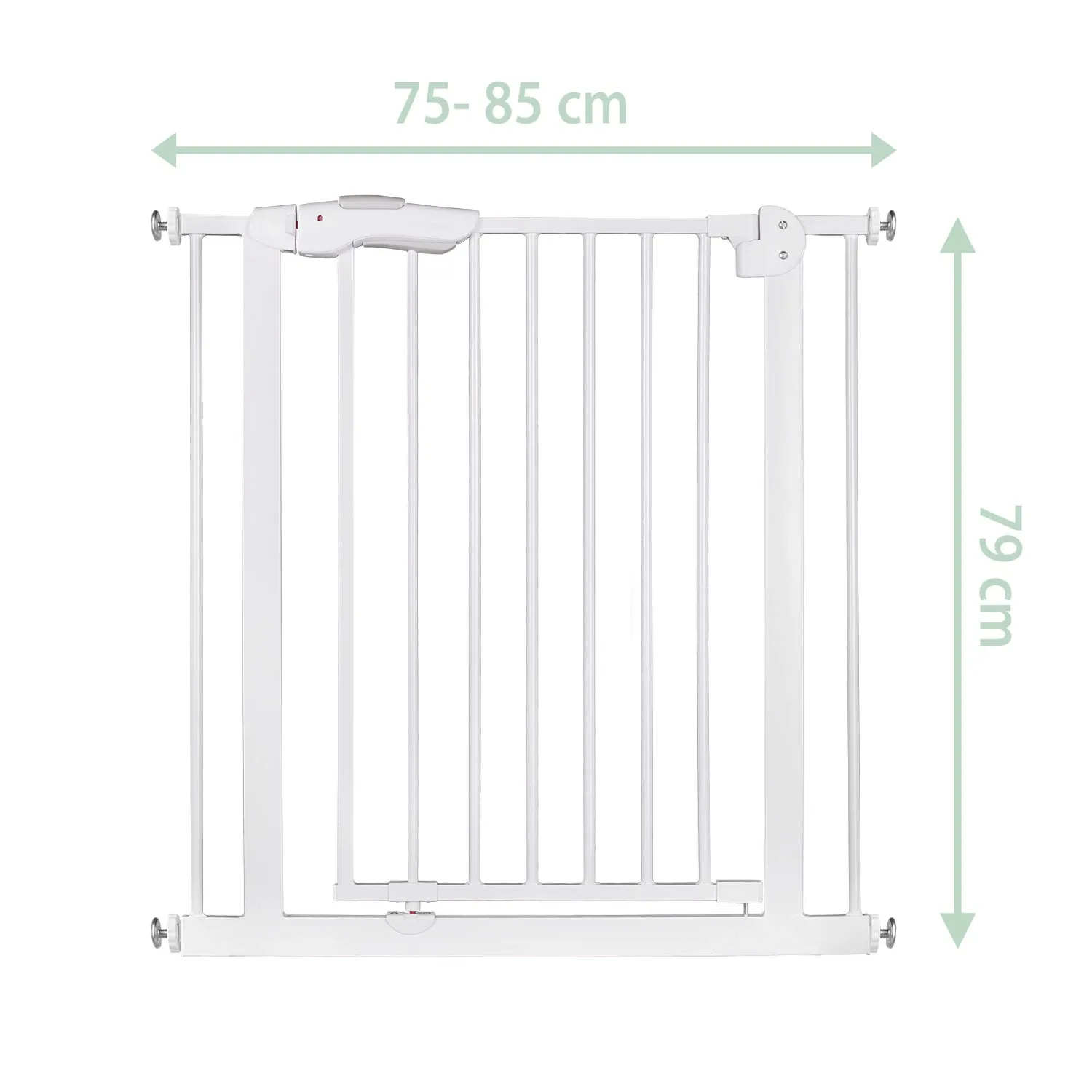 „Ricokids“ balti laiptų ir durų apsauginiai varteliai - nuotrauka 1