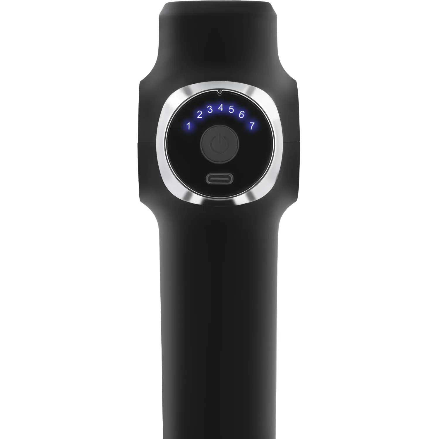 Kūno masažo pistoletas NS-501 Neo-sport juodas su 8 antgaliais - nuotrauka 1