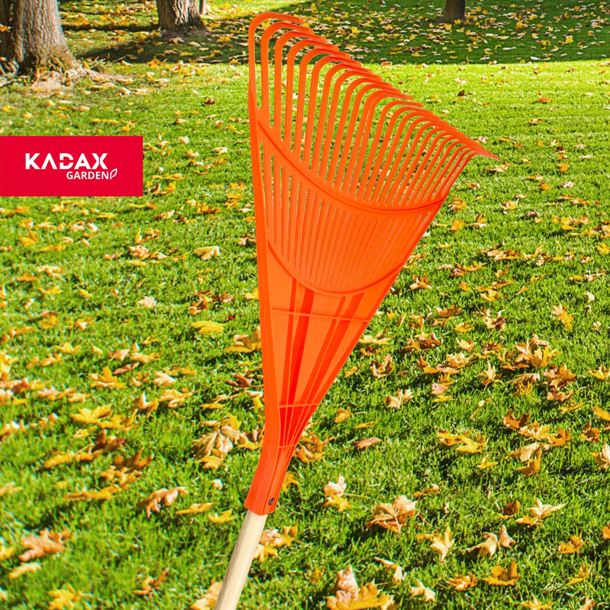 Lapų grėblys Scotto 176×60 cm, oranžinis