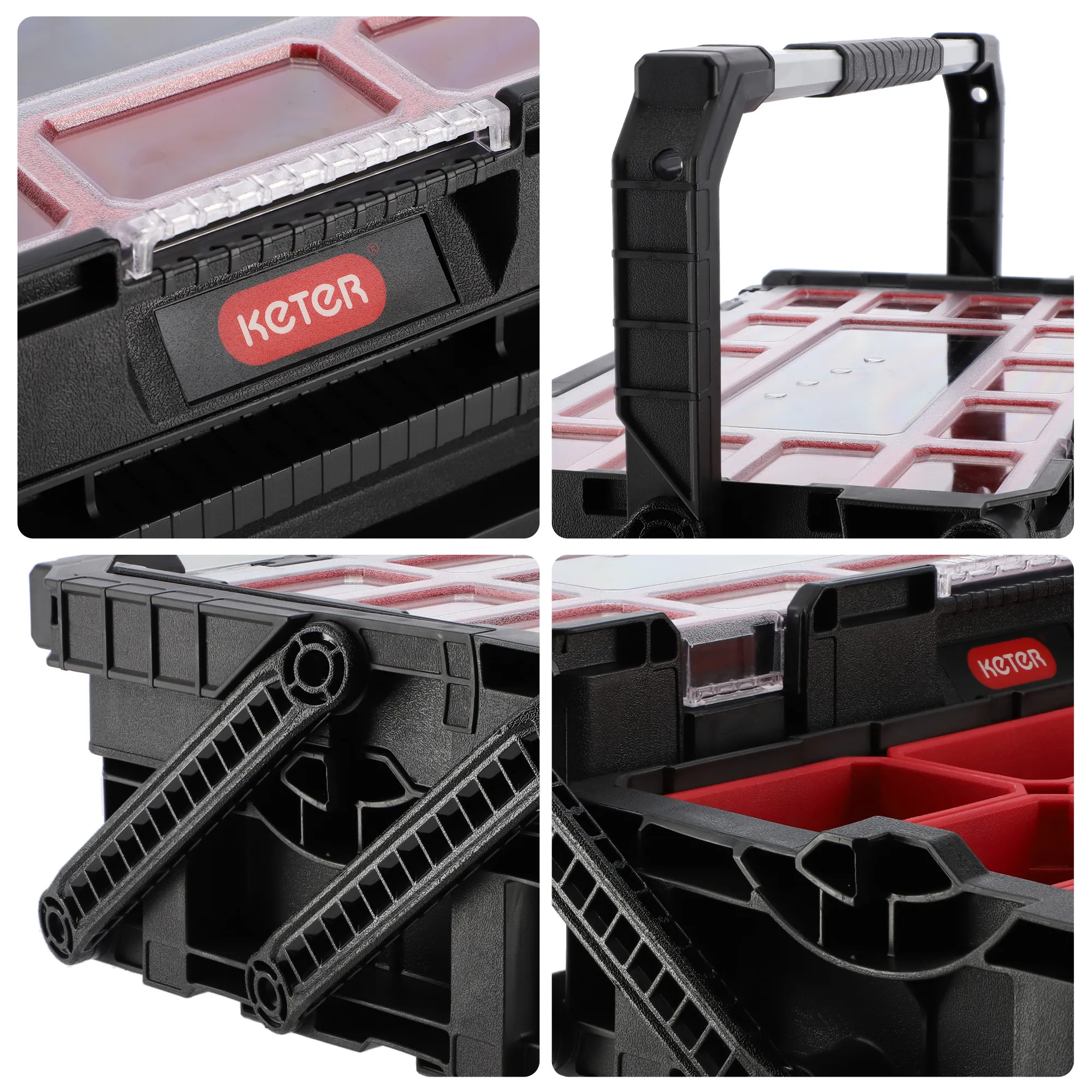 „Keter Connect“ įrankių organizatorius, juodas