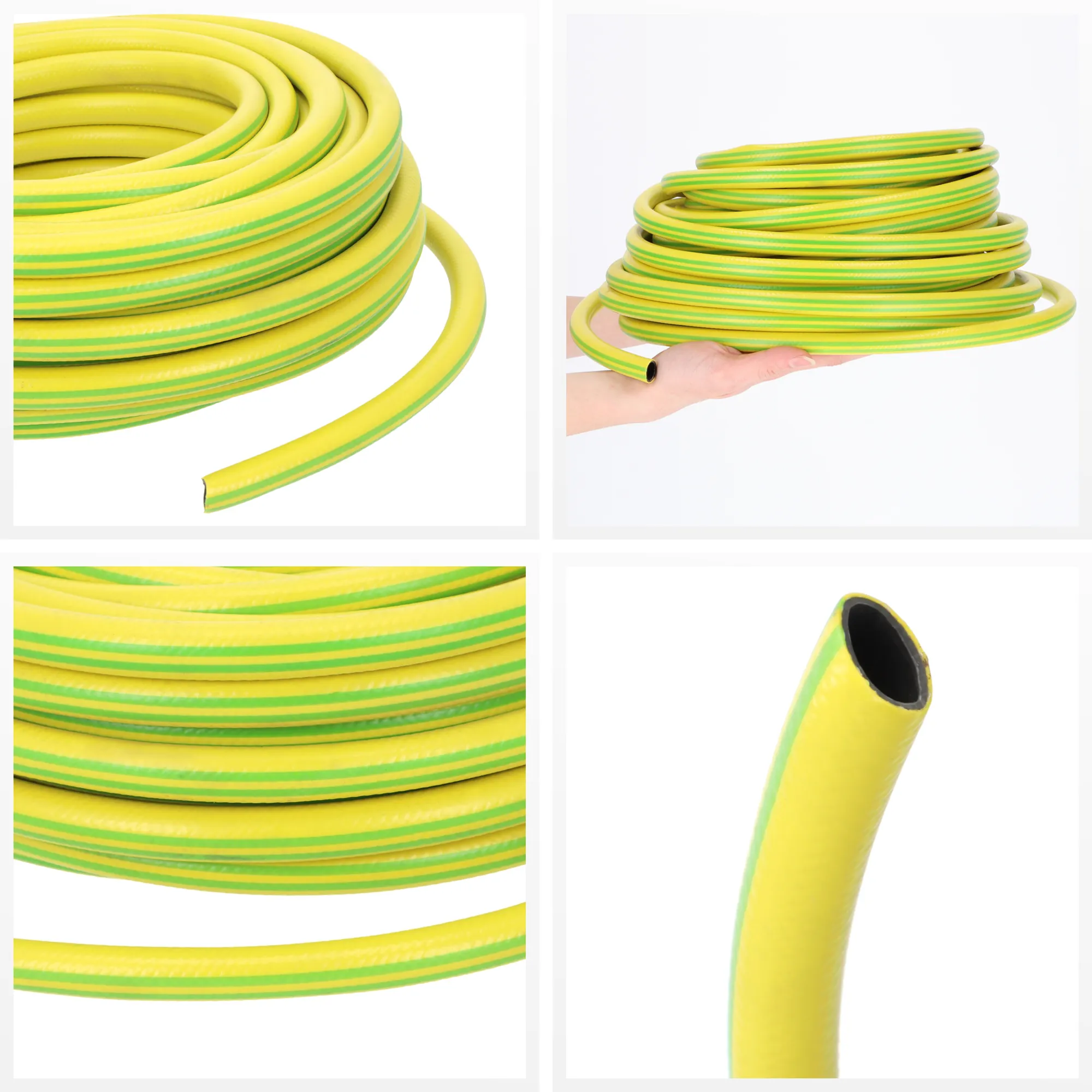 20 m 1/2 colio sodo žarna, žalia ir geltona