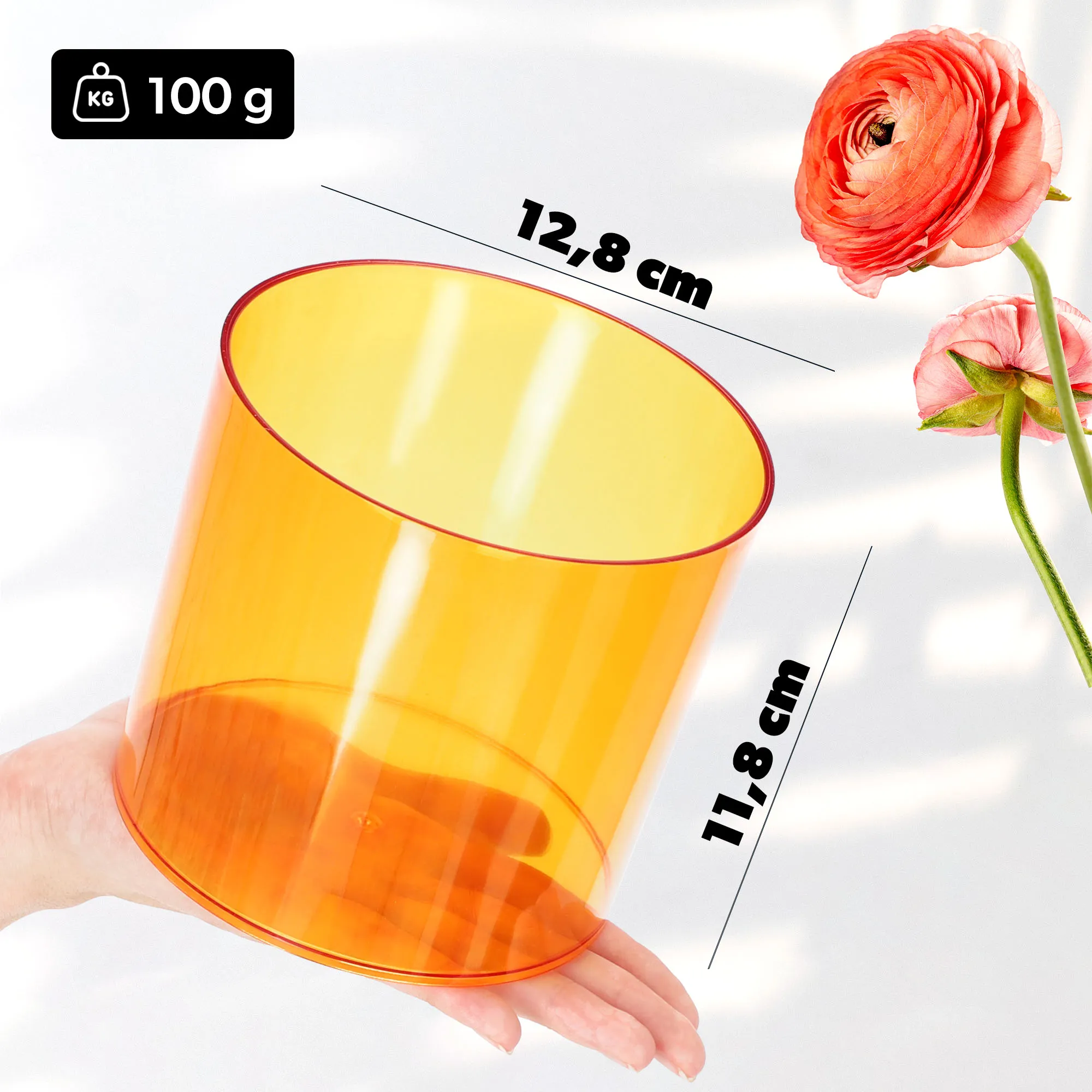 Figari apvalus gėlių vazonas 12 cm