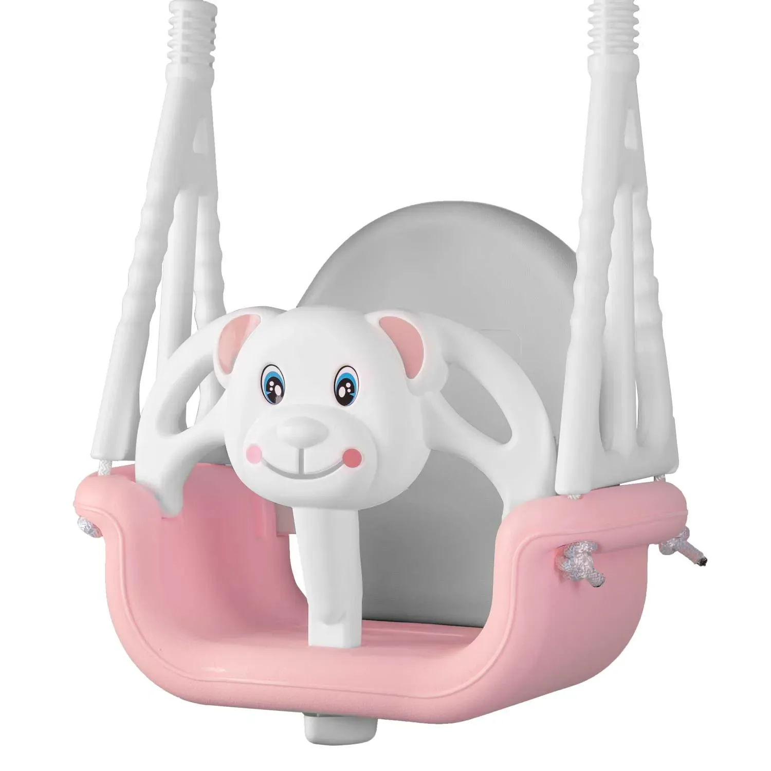 Ricokids 3 viename meškiuko kibirėlio sūpynės, rožinės - nuotrauka 1