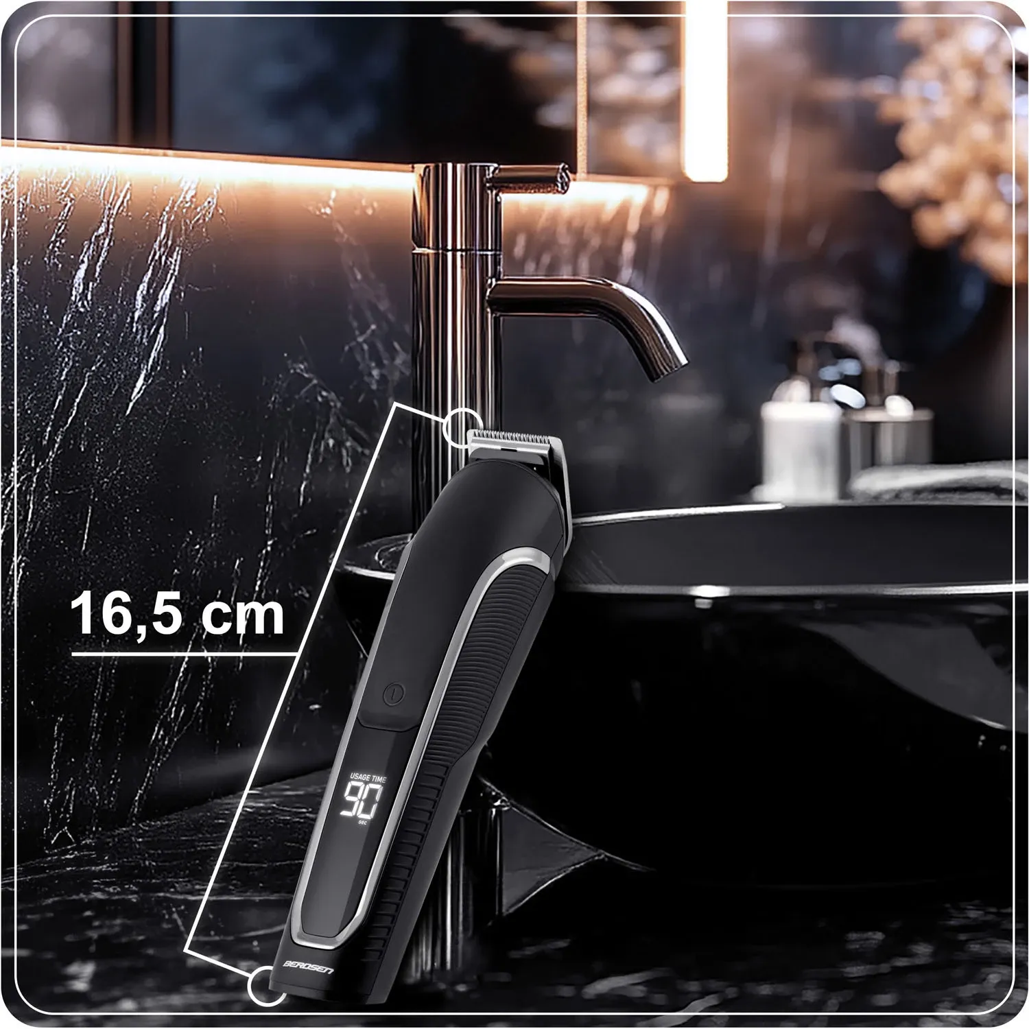 Berdsen BD-262 plaukų kirpimo mašinėlė, juoda - nuotrauka 1