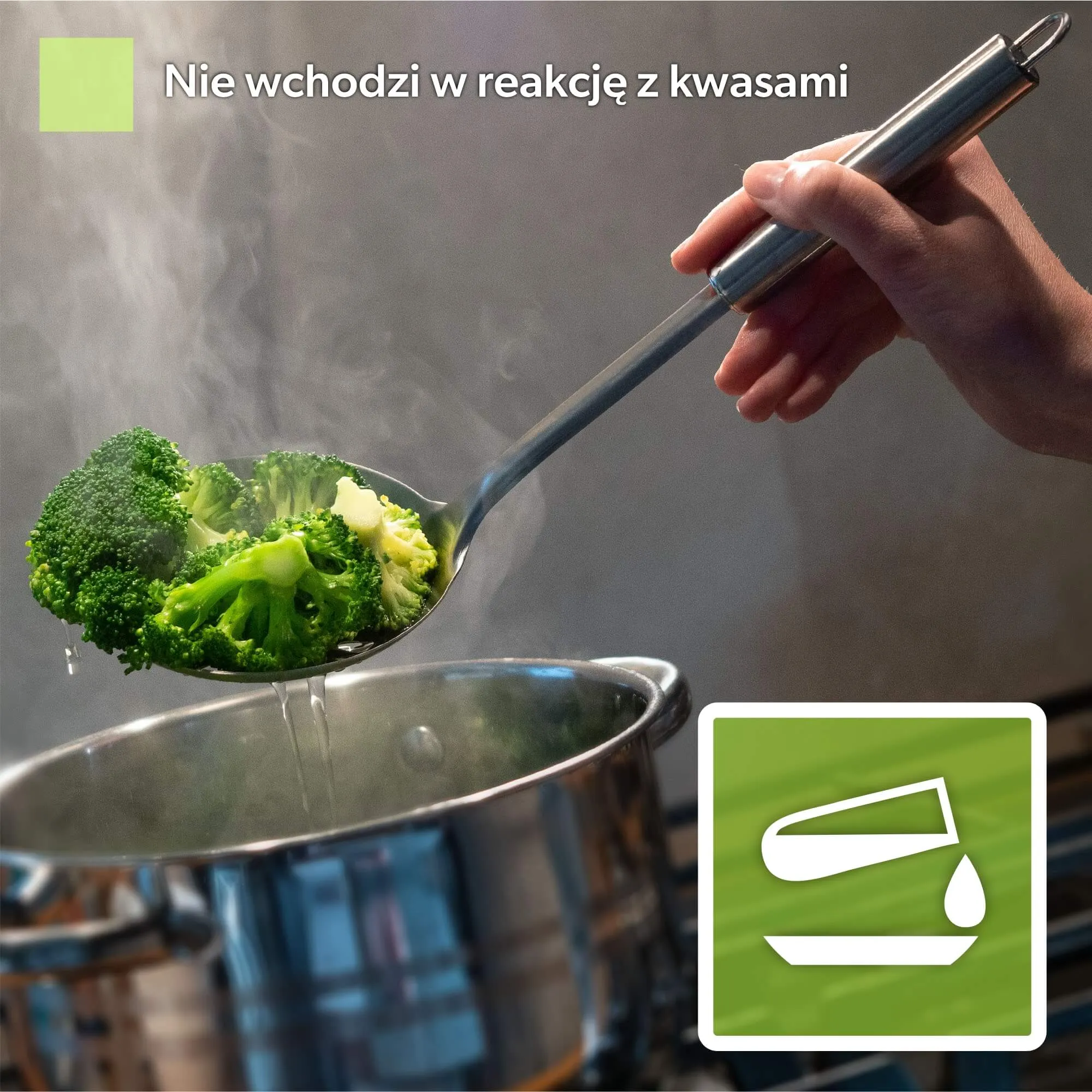 „Naset“ nerūdijančio plieno nugriebtuvas, 33 x 11 cm, sidabro spalvos