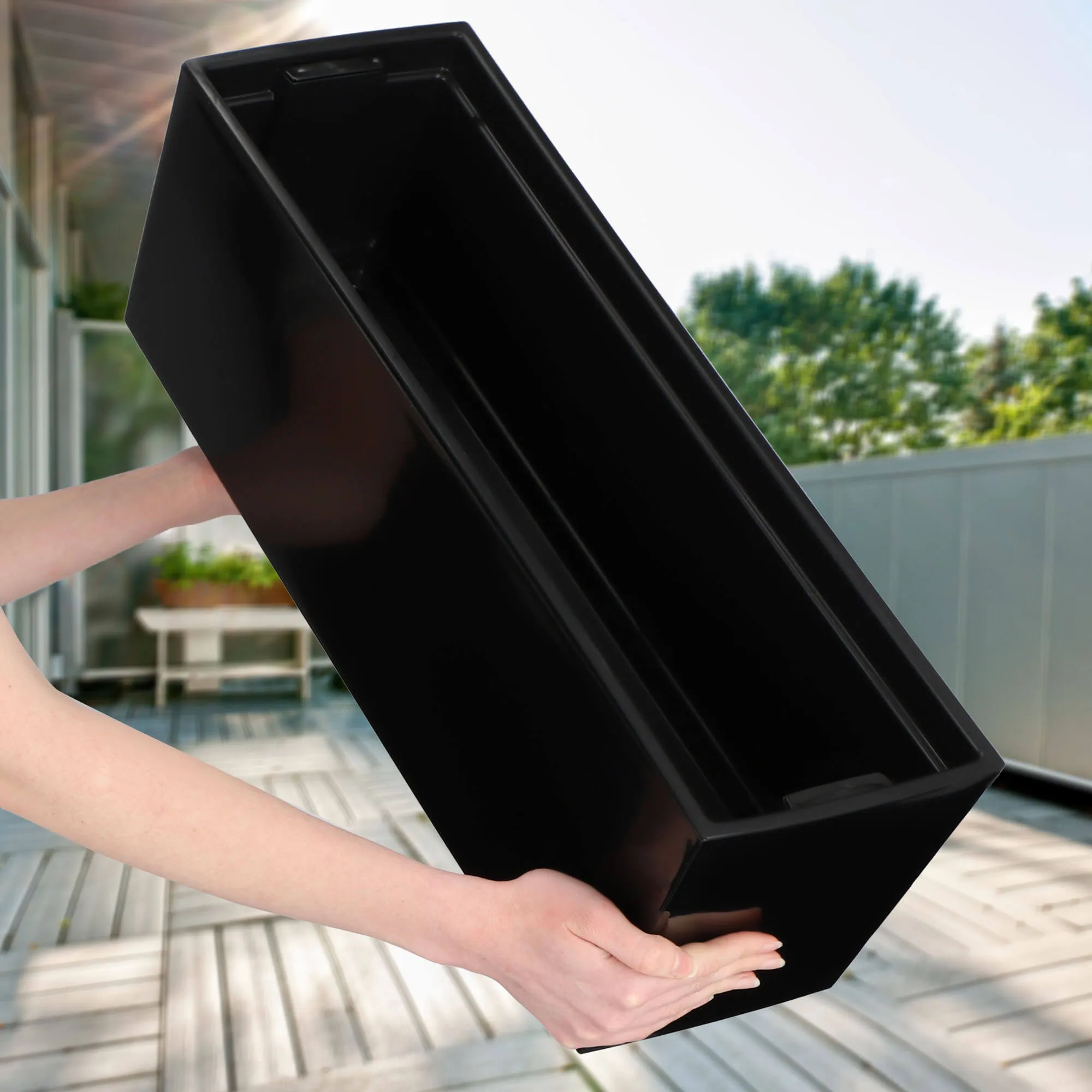 Fontana balkono dėžė su rankena