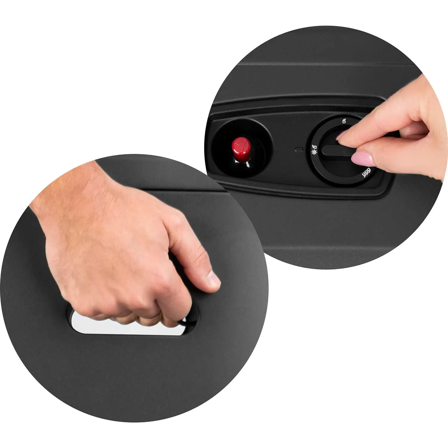 HM-901 Humberg dujinis šildytuvas, juoda - nuotrauka 1