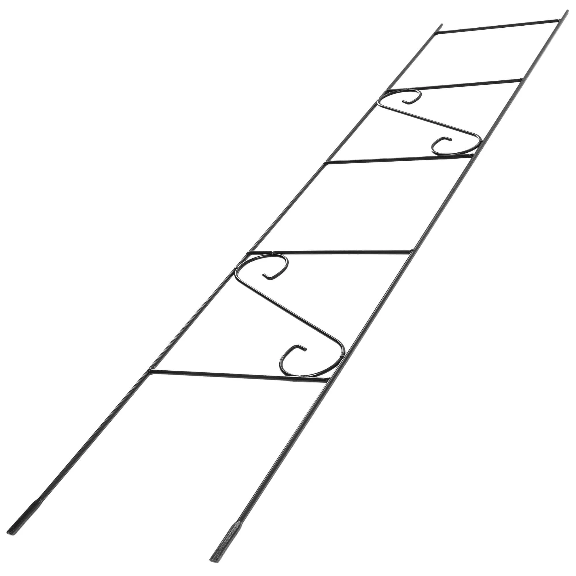 Brata sodo kopėčios gėlėms, 26 x 151 cm, juodos