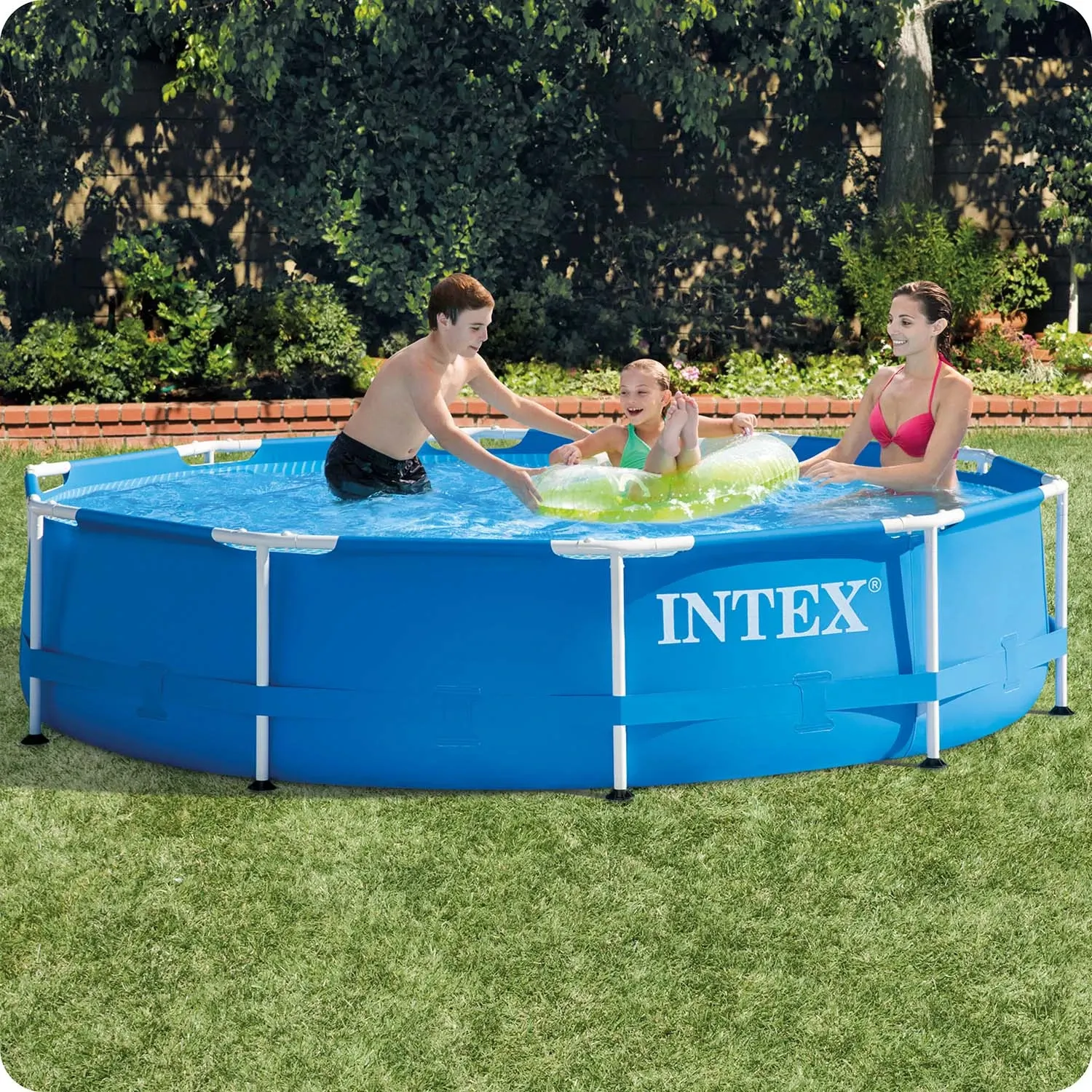 Karkasinis sodo baseinas 305 x 76 cm 15 viename INTEX 28202 + burbulų aparatas NEMOKAMAI - nuotrauka 1