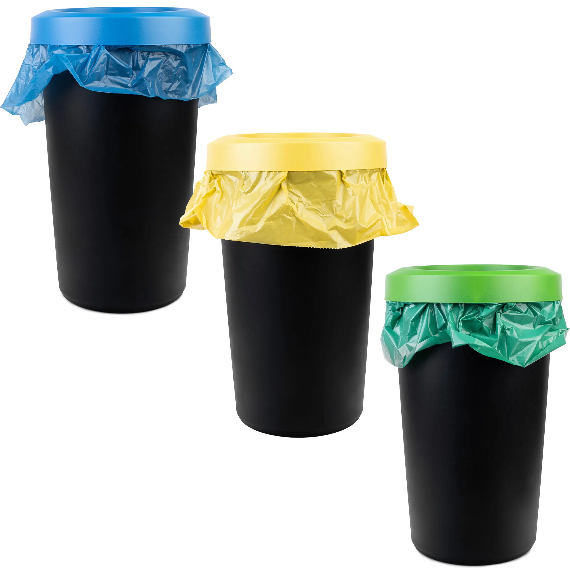 Givry šiukšliadėžė 3 x 25 l, juoda