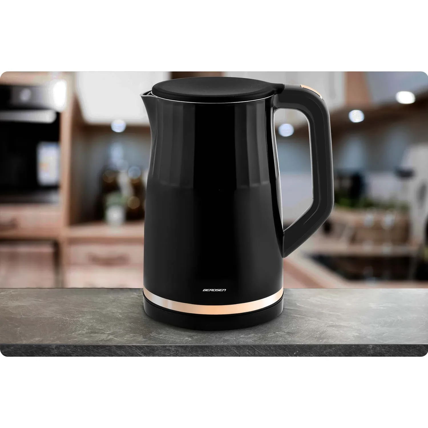 Berdsen BD-706 elektrinis virdulys 1,7 l, juodas - nuotrauka 1