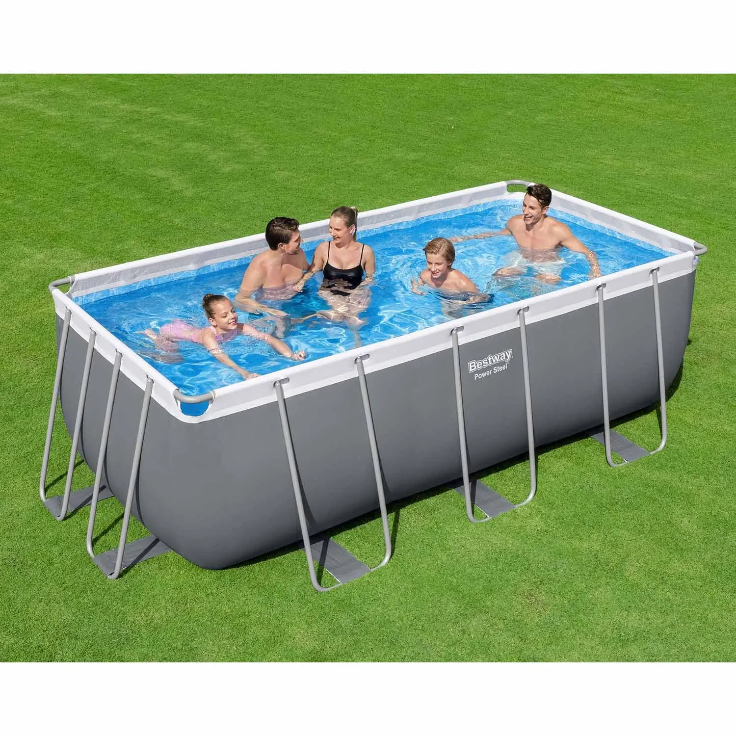 Karkasinis sodo baseinas 412 x 201 x 122 cm 10 viename BESTWAY 56457N - nuotrauka 1