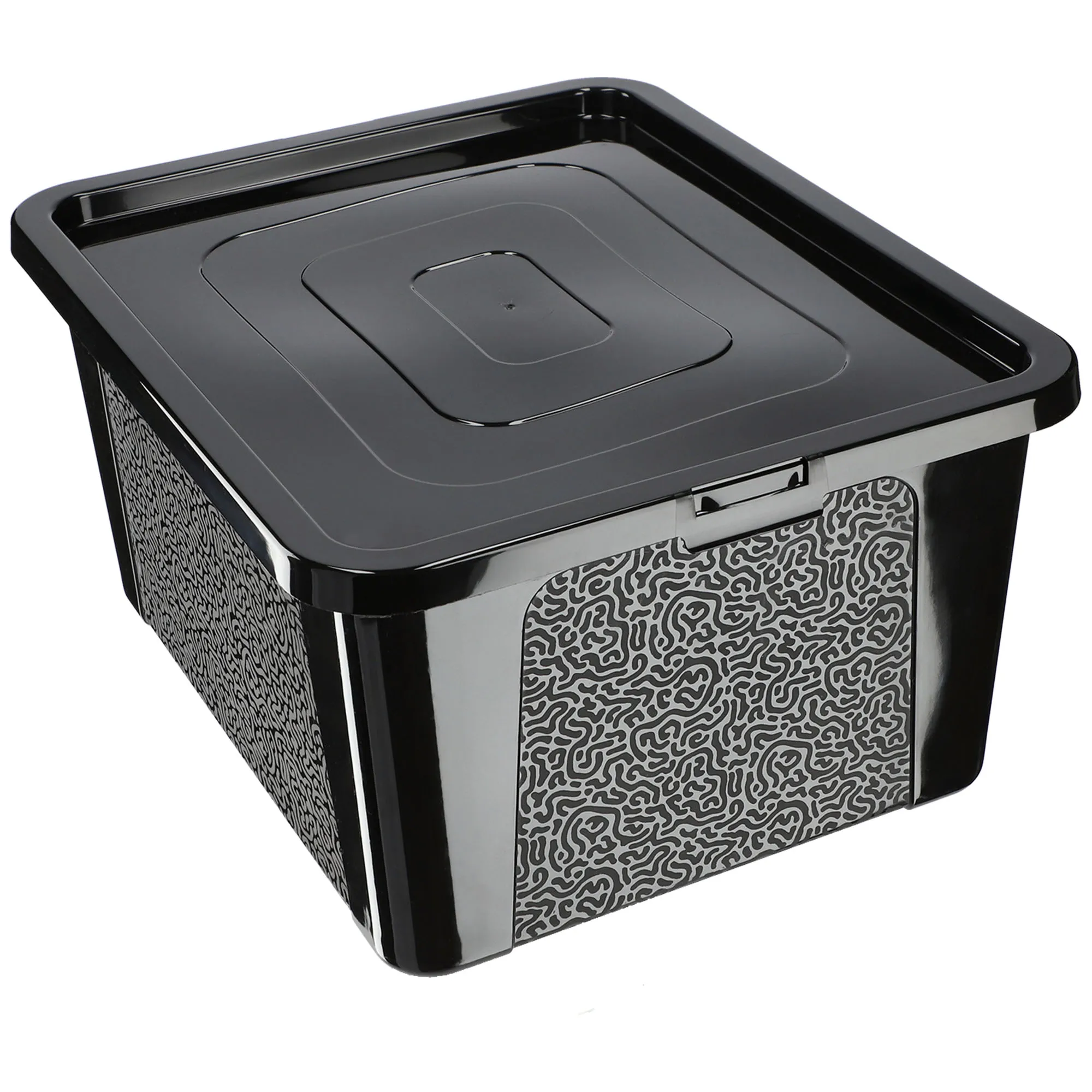 Dozza 20 l juodas laikymo konteineris su dangčiu