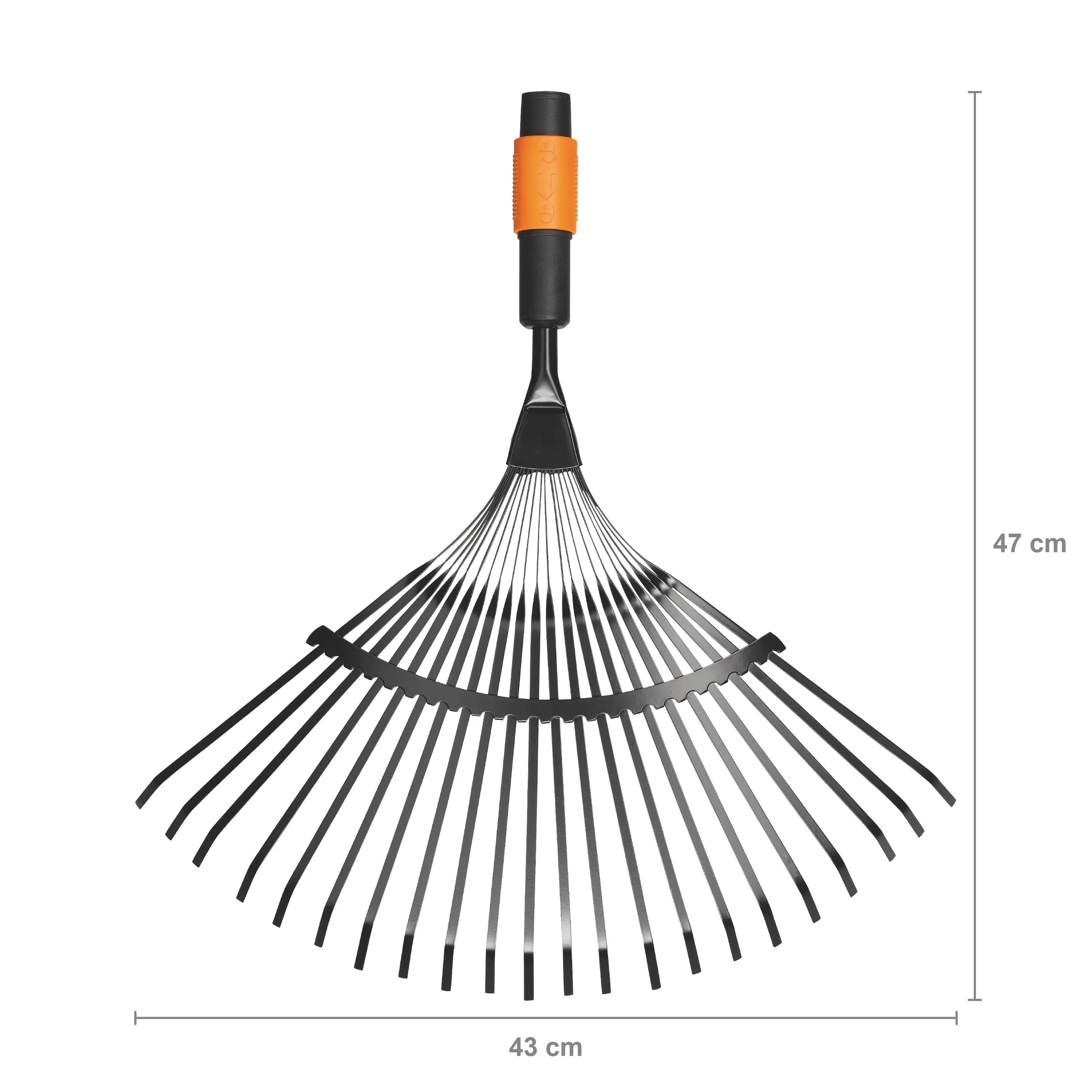 Fiskars 1000644 QuikFit metalinis lapų grėblys