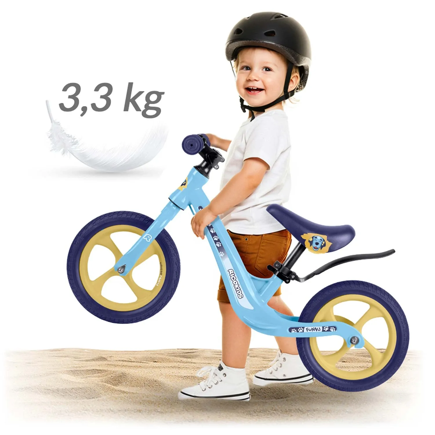 Ricokids FUNNU balansinis dviratis vaikams - nuotrauka 1