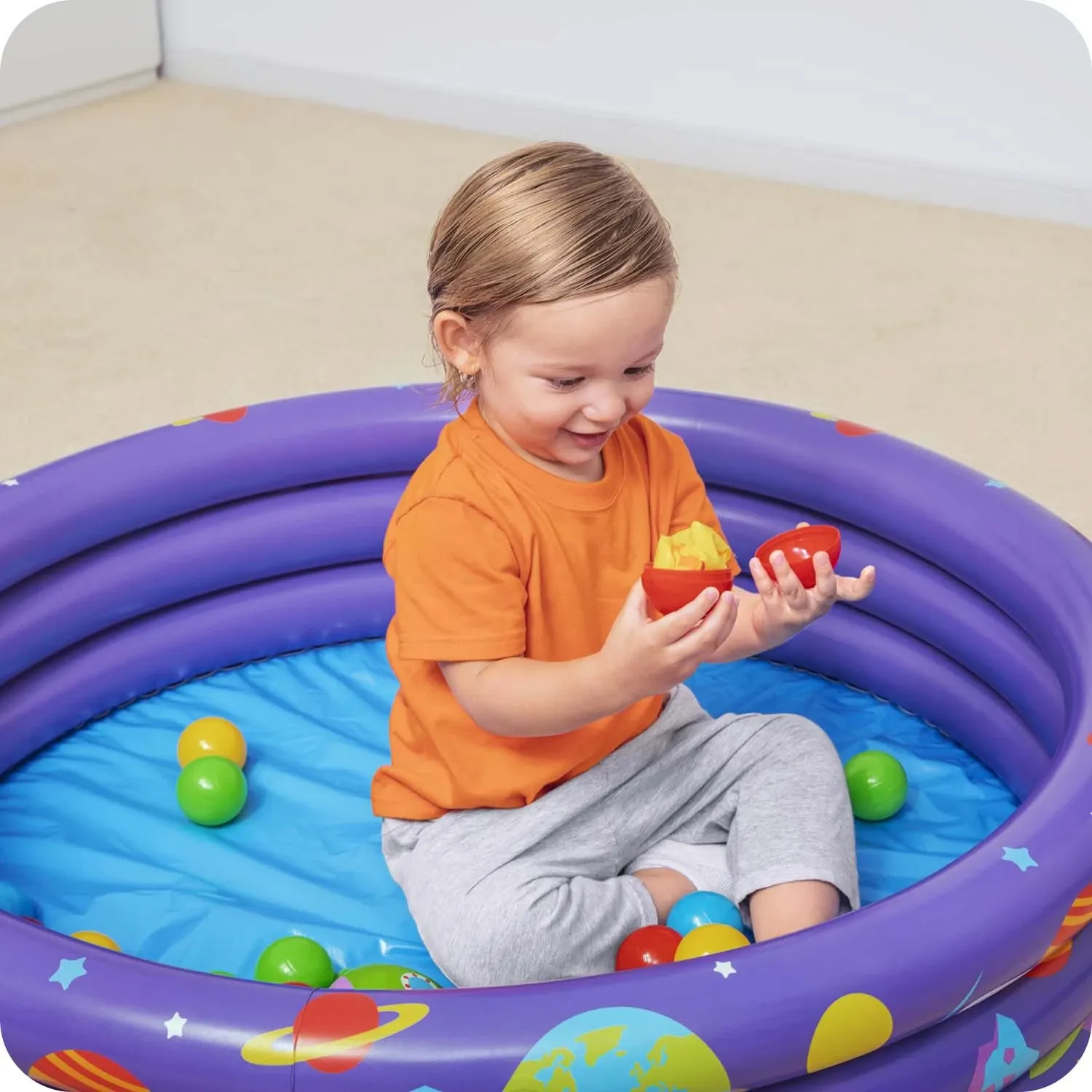 Pripučiamas baseinas 102 x 25 cm Bestway 52466 - nuotrauka 1