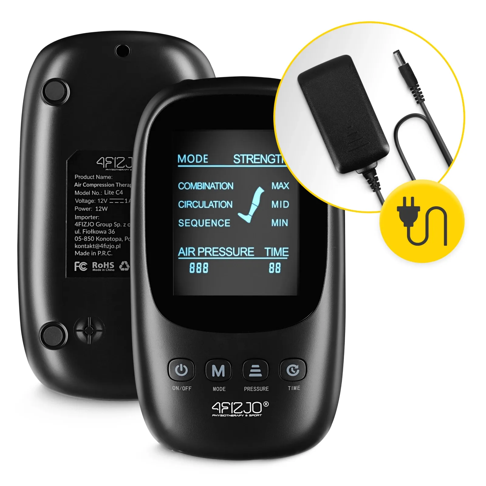 Oro kompresinės terapijos sistemos LITE C4 limfodrenažo prietaisas