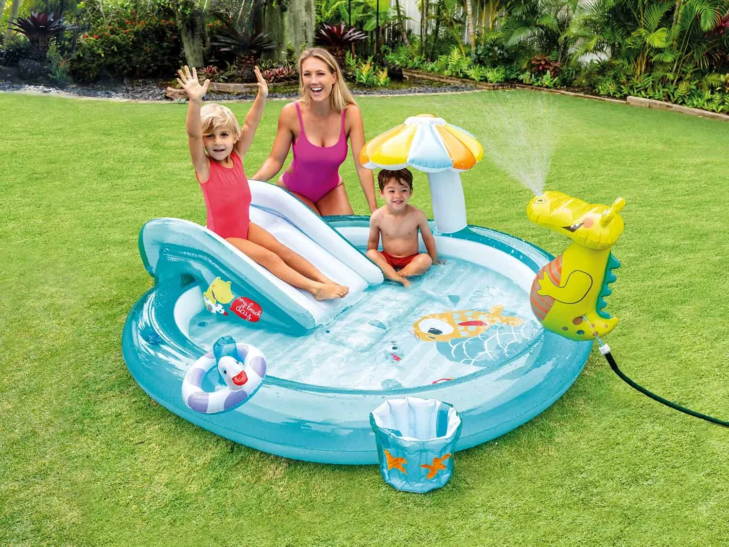 Krokodilų žaidimų aikštelė 201x170x84 cm Intex 57165 - nuotrauka 1