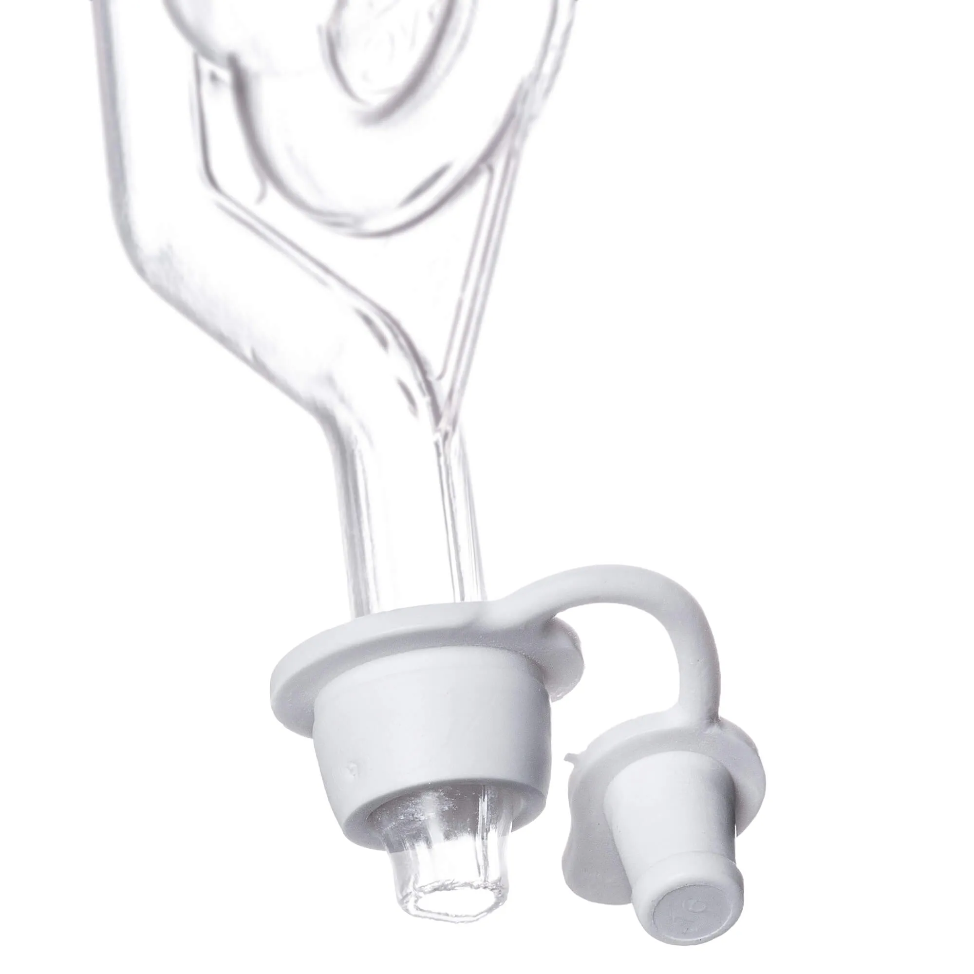 Silvi fermentacijos kamštis su baltu kamščiu