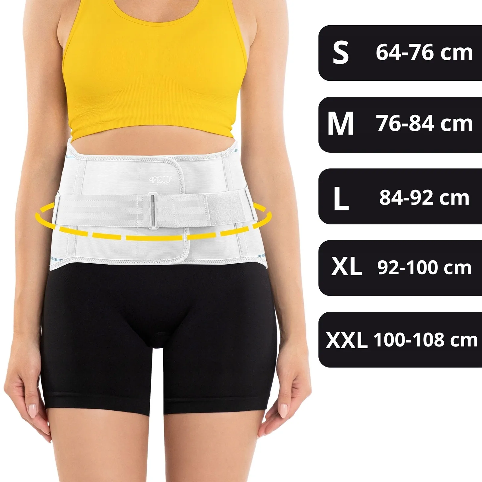 XL dydžio šviesiai pilkas ortopedinis diržas juosmens stuburui