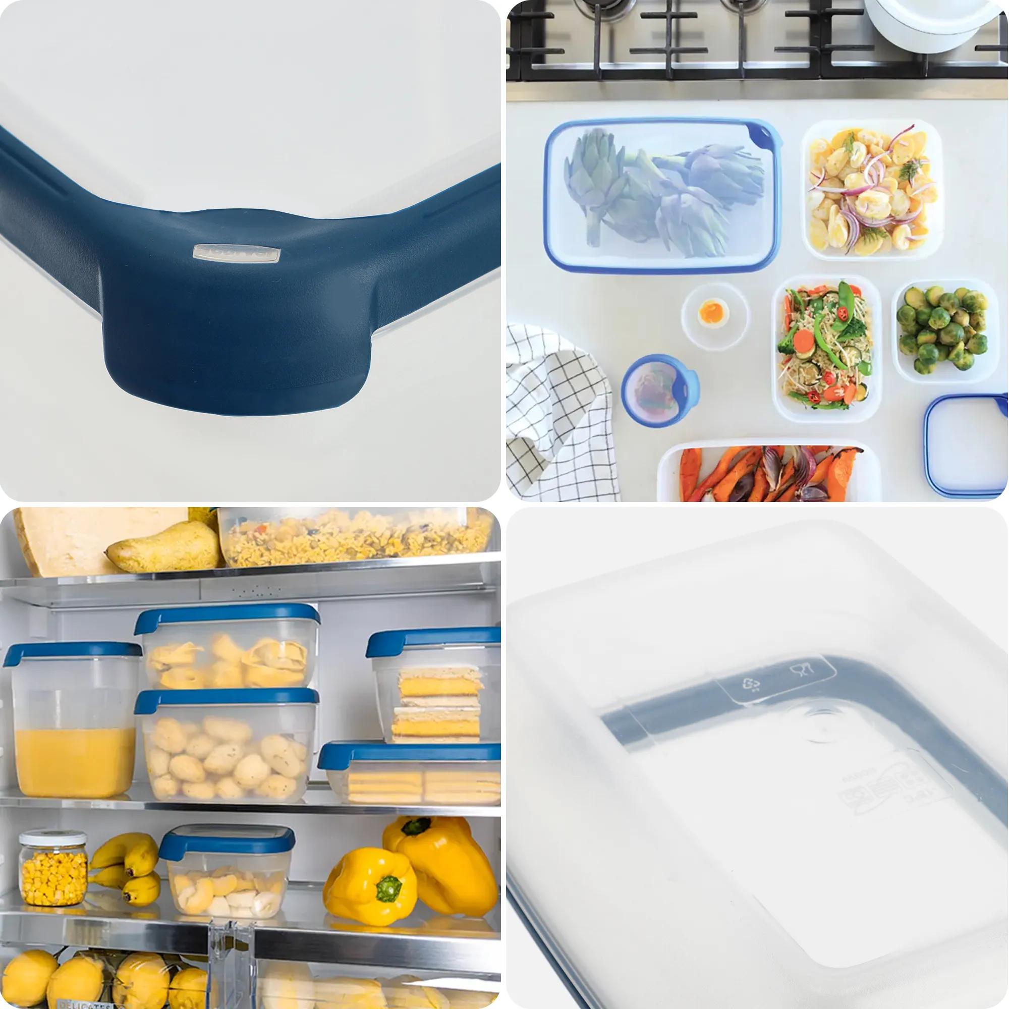 „Curver Grand Chef Eco Line“ stačiakampis indas, 4 l, mėlynas