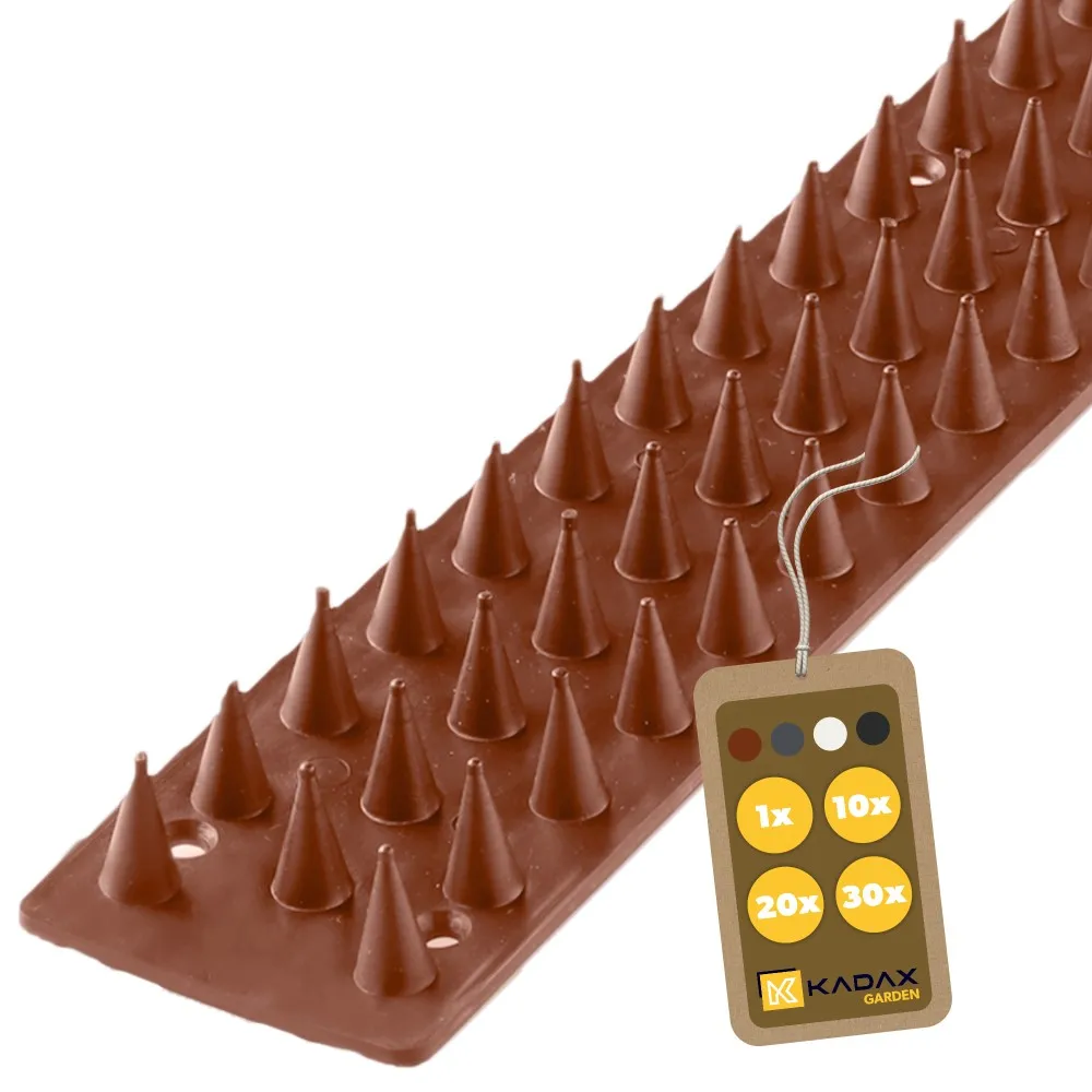 Tosta plastikiniai spygliai nuo paukščių, 50 cm, rudi, 1 vnt.