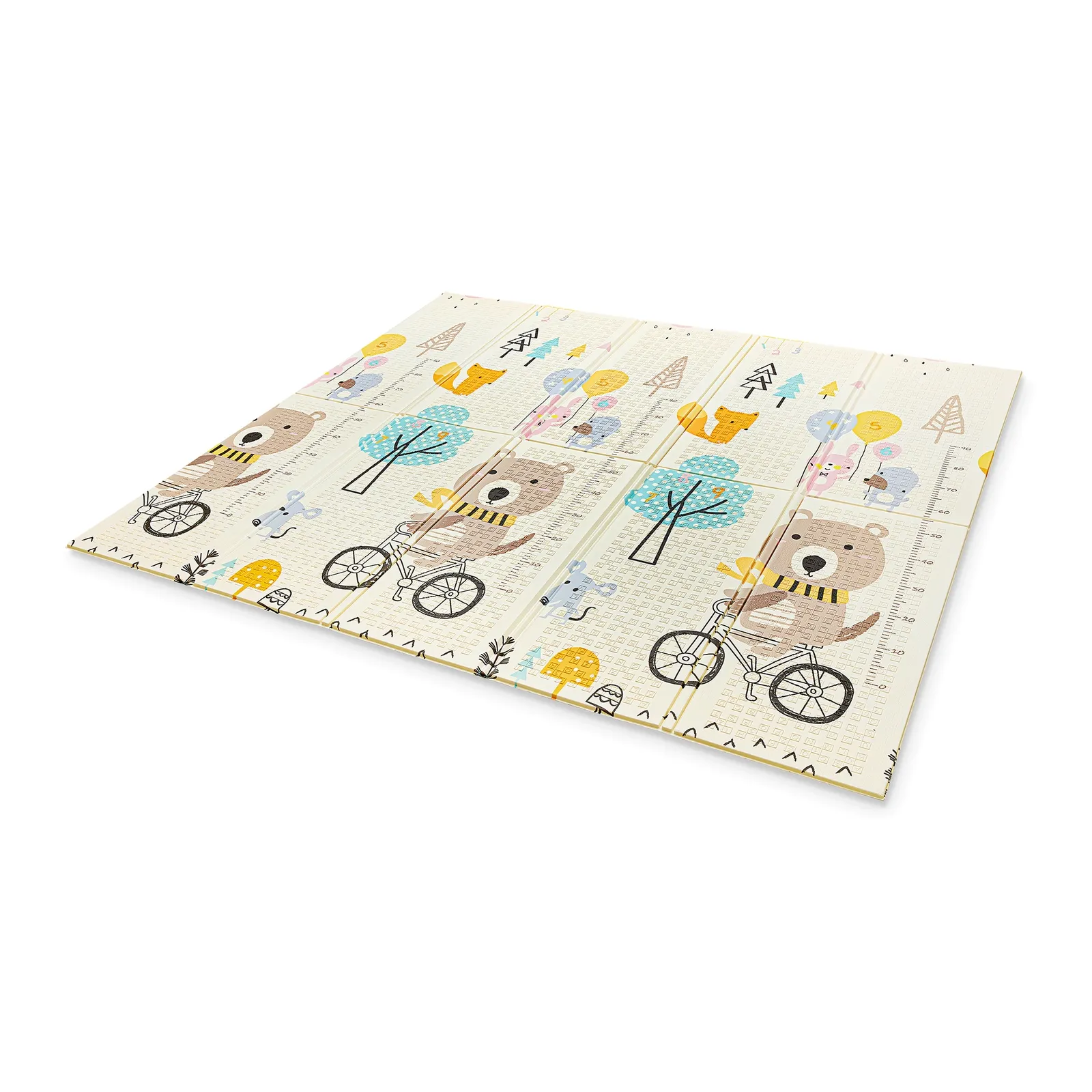 Žaidimų kilimėlis kūdikiams Meškiukas ant dviračio 200 x 180 cm