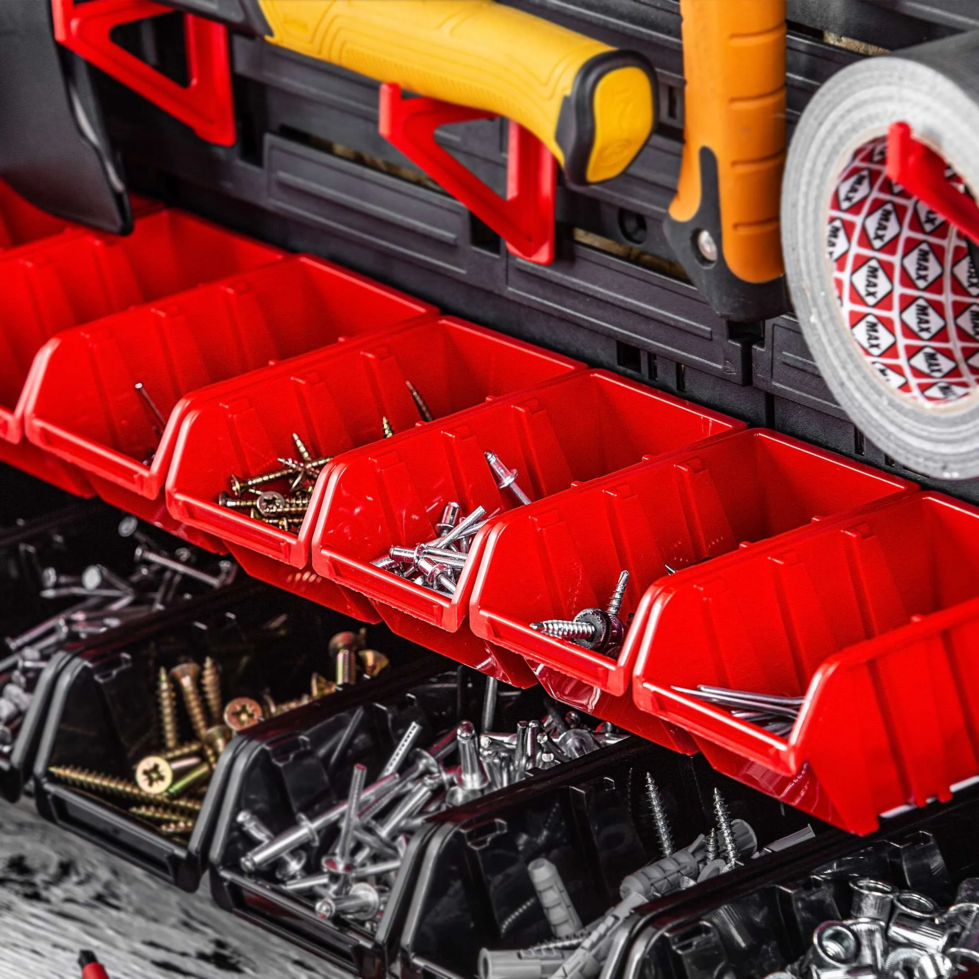 „Viken“ dirbtuvių padėklas 20×12 cm, raudonas, 10 vnt.