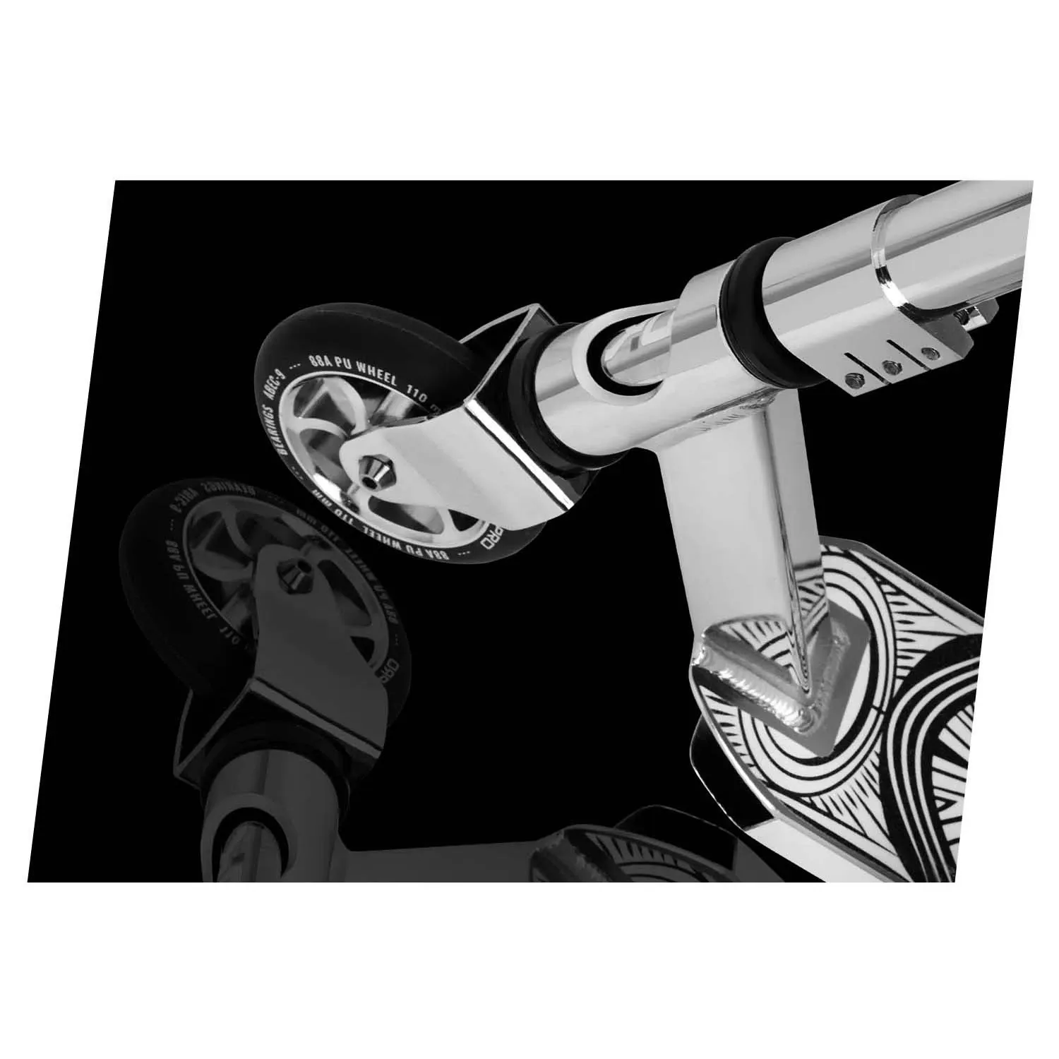 SOKE PRO gatvės sidabrinis triukų paspirtukas - nuotrauka 1