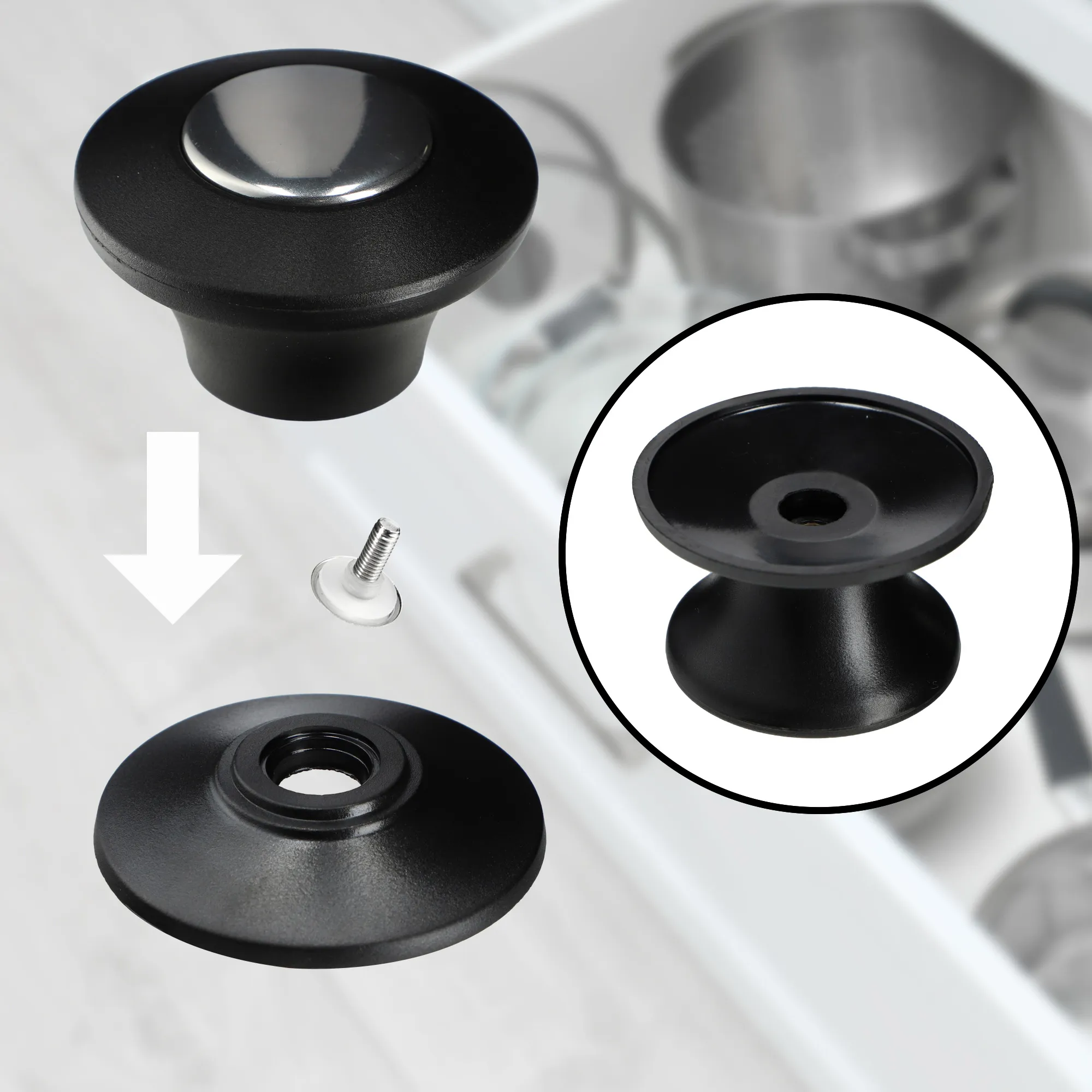 Barletta keptuvės dangčių rinkinys, atsparus karščiui, 20, 24, 28 cm