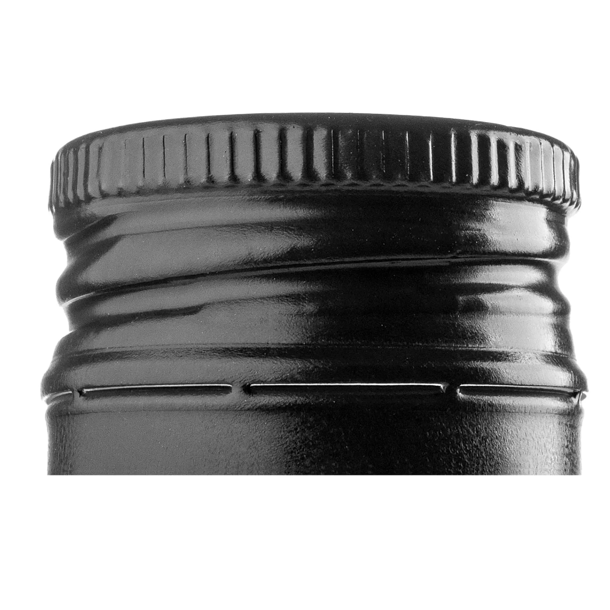Annot aliumininiai butelių kamšteliai, 28 mm skersmens, juodi, 10 vnt.