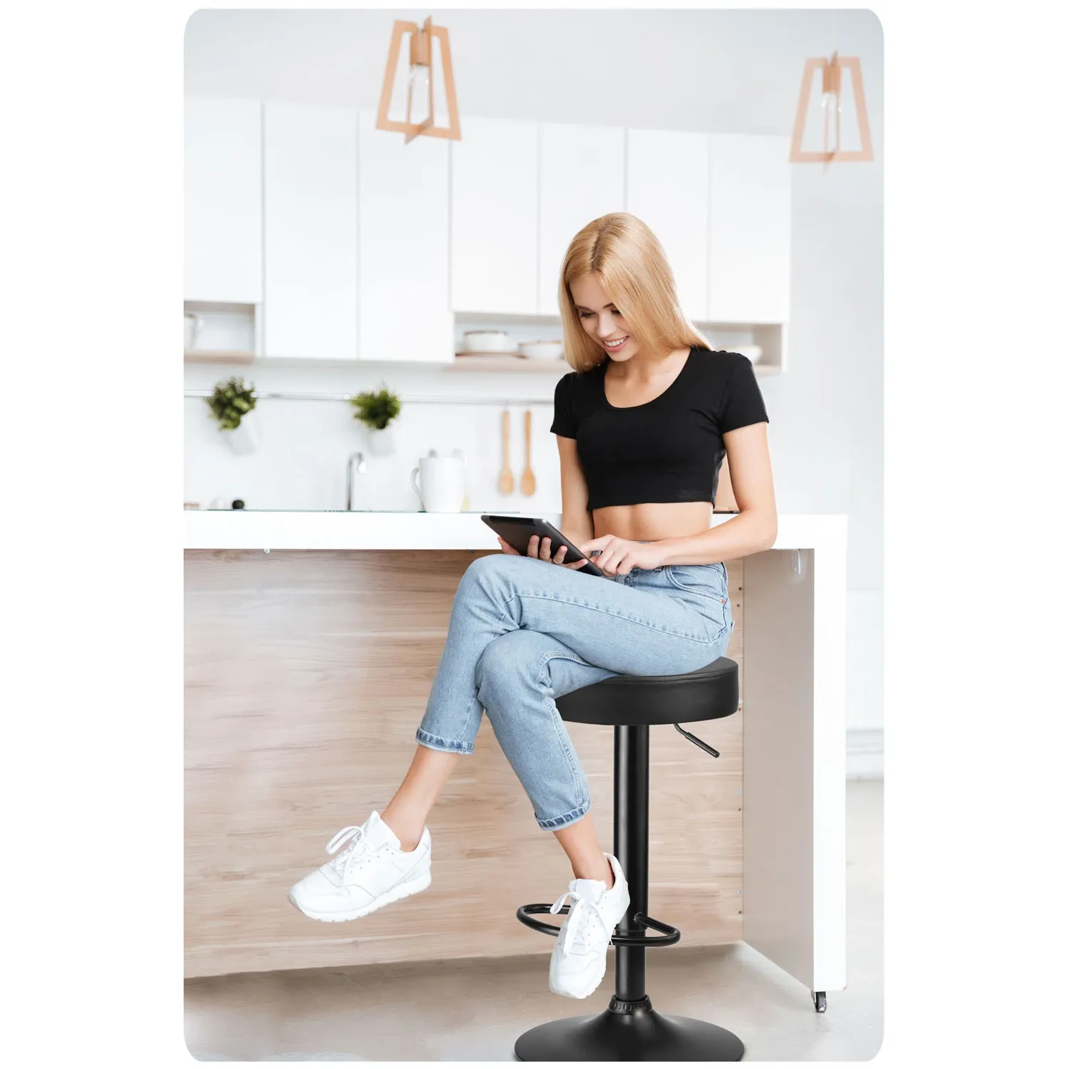 Imago juoda baro kėdė - 2 dalys - nuotrauka 1