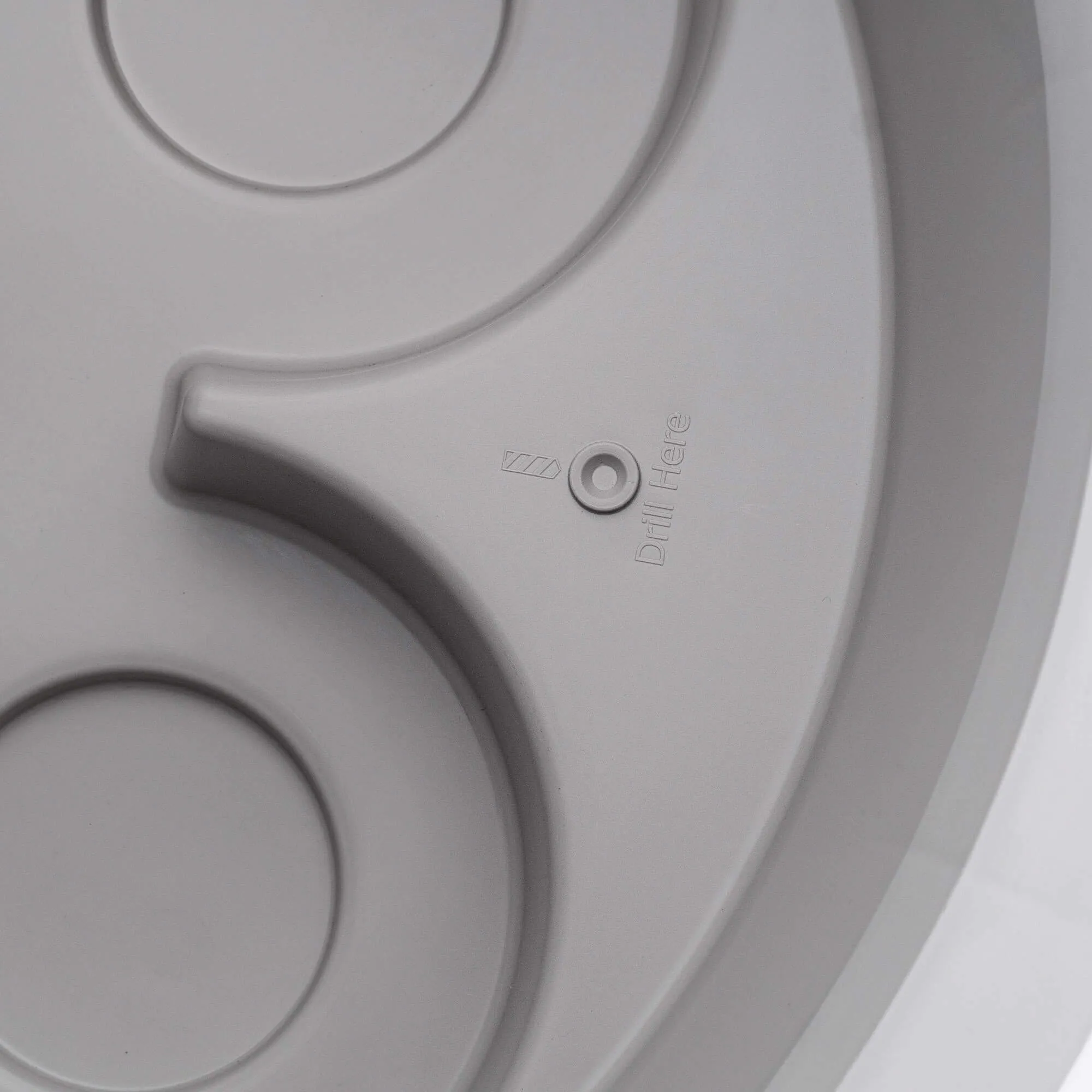 „Reveret“ 240 l lietaus vandens bakas su prijungimo komplektu, šviesiai pilkas, lygus