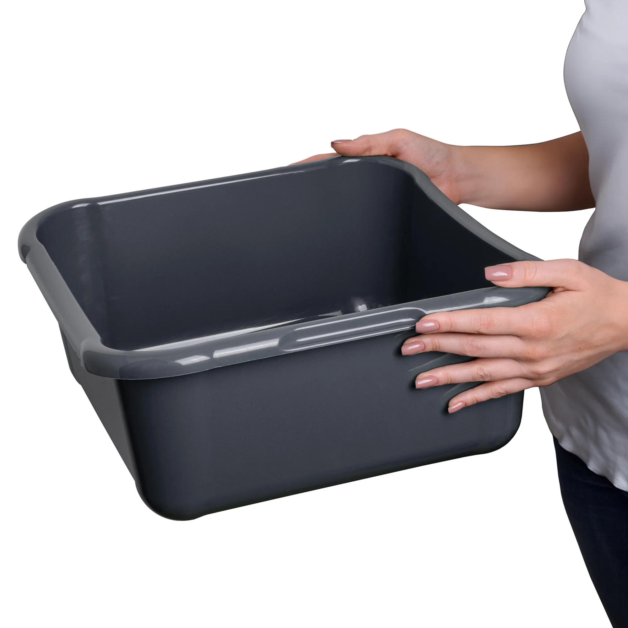 Kollo 12 l kvadratinis vonios dubuo, tamsiai pilkas