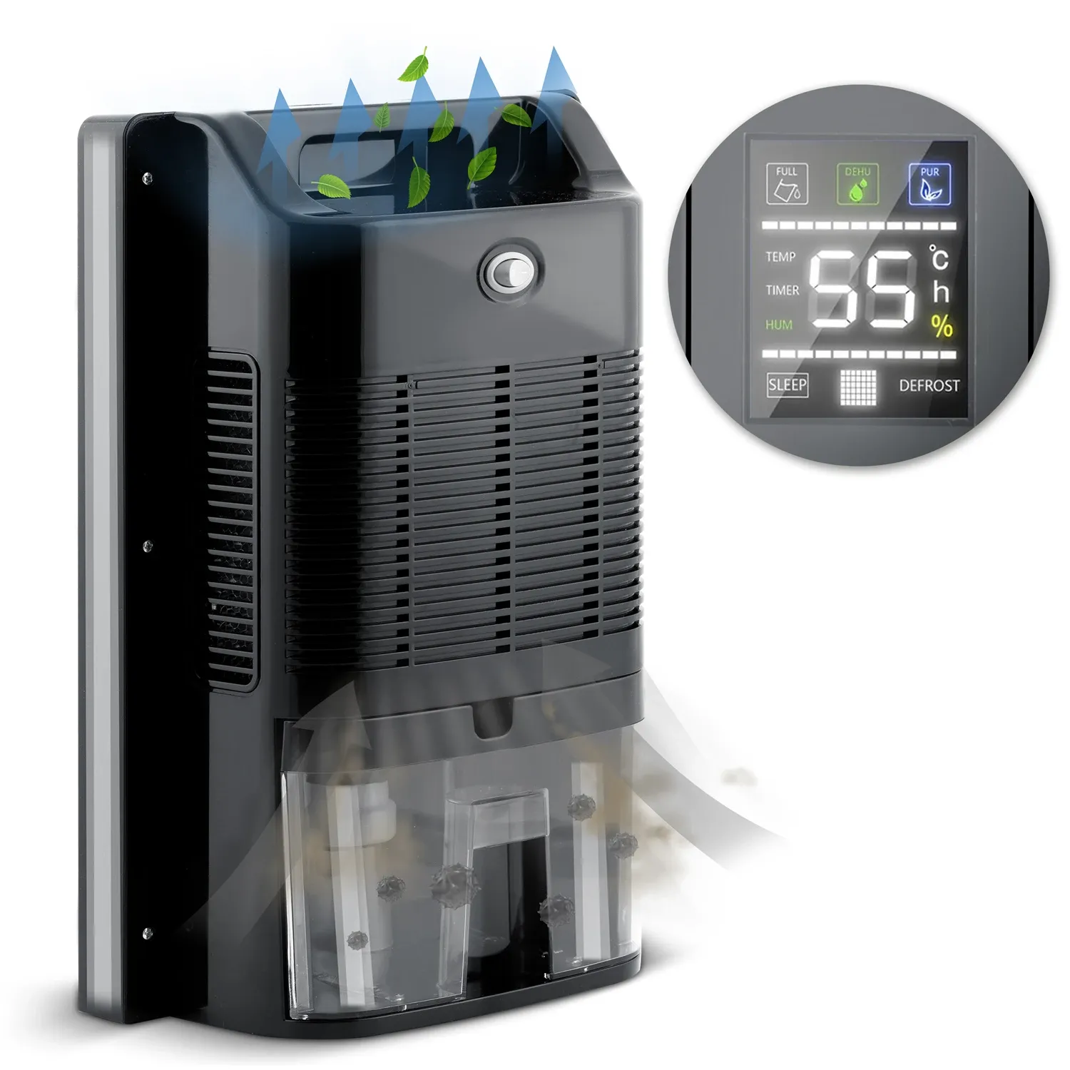 Berdsen BR-20D juodas oro sausintuvas - drėgmės sugėriklis - nuotrauka 1