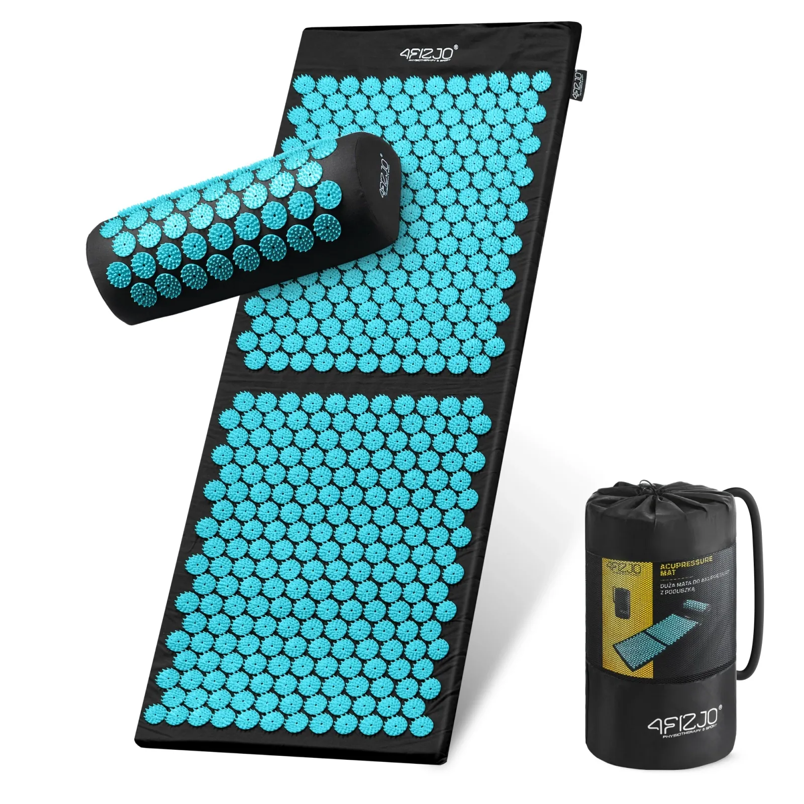 Didelis akupresūros kilimėlis su pagalvėle