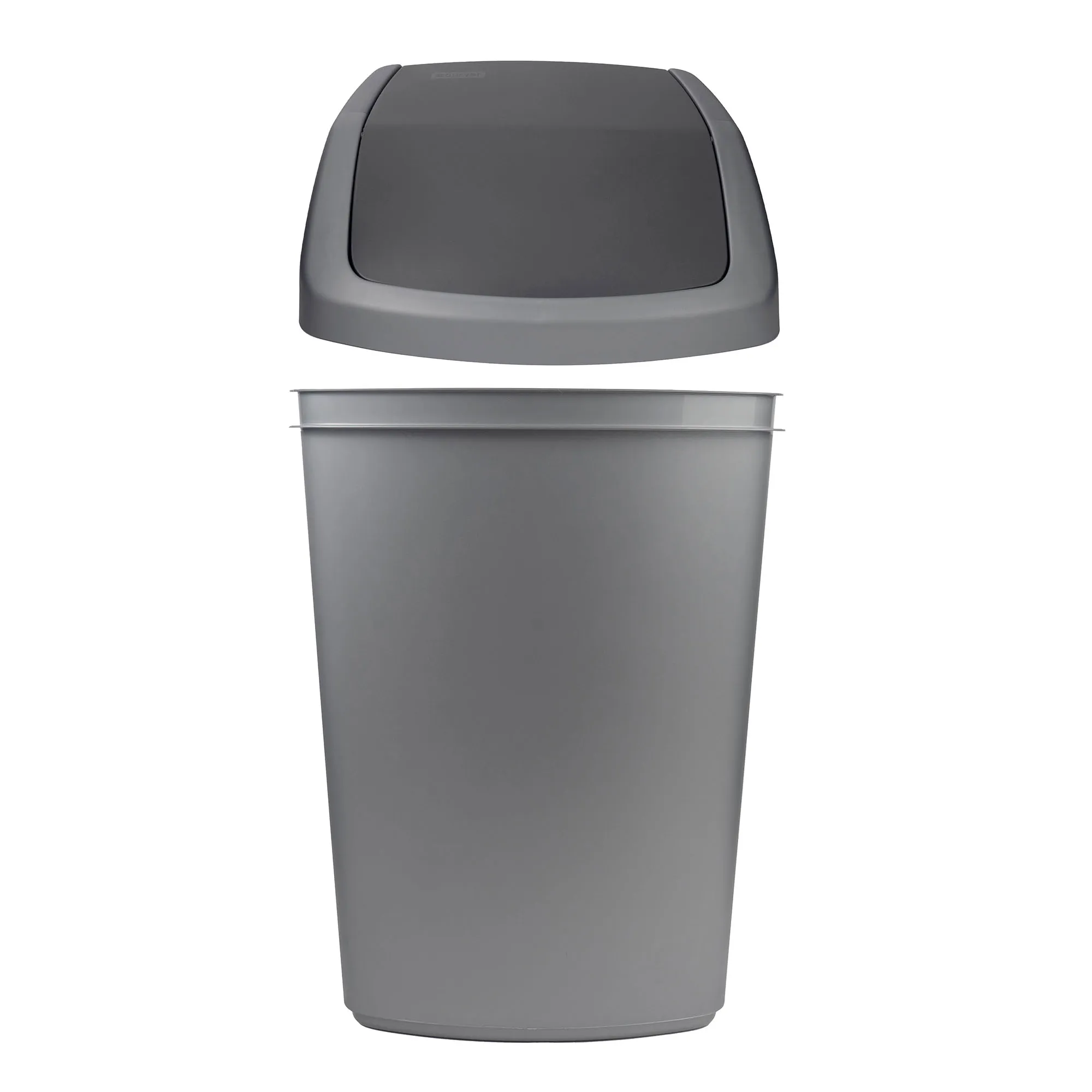 Curver šiukšliadėžė su atlenkiamu dangčiu, tamsiai pilka, 50 l