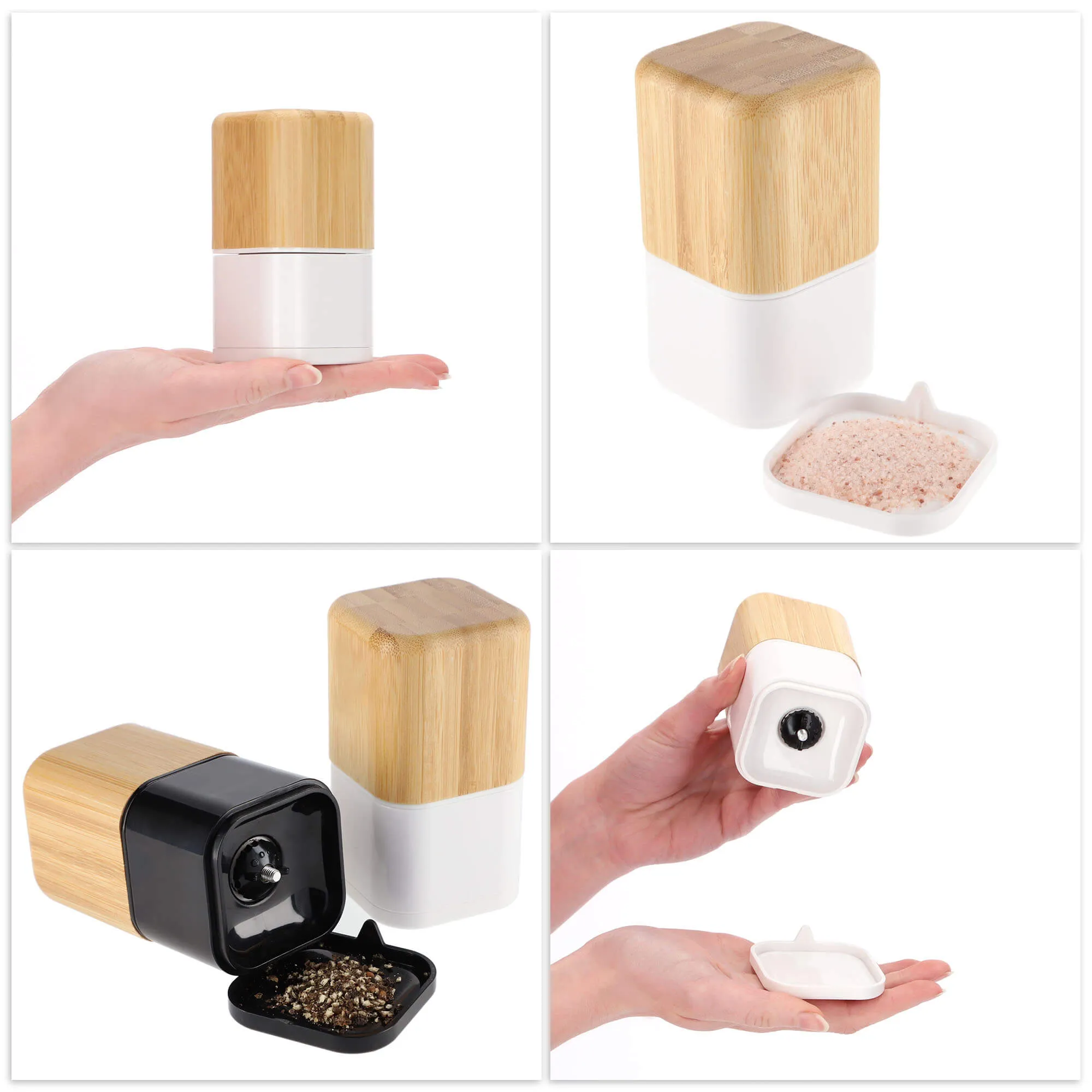 Pipirų ir druskos malūnėliai 11 x 6 cm 2 vnt.