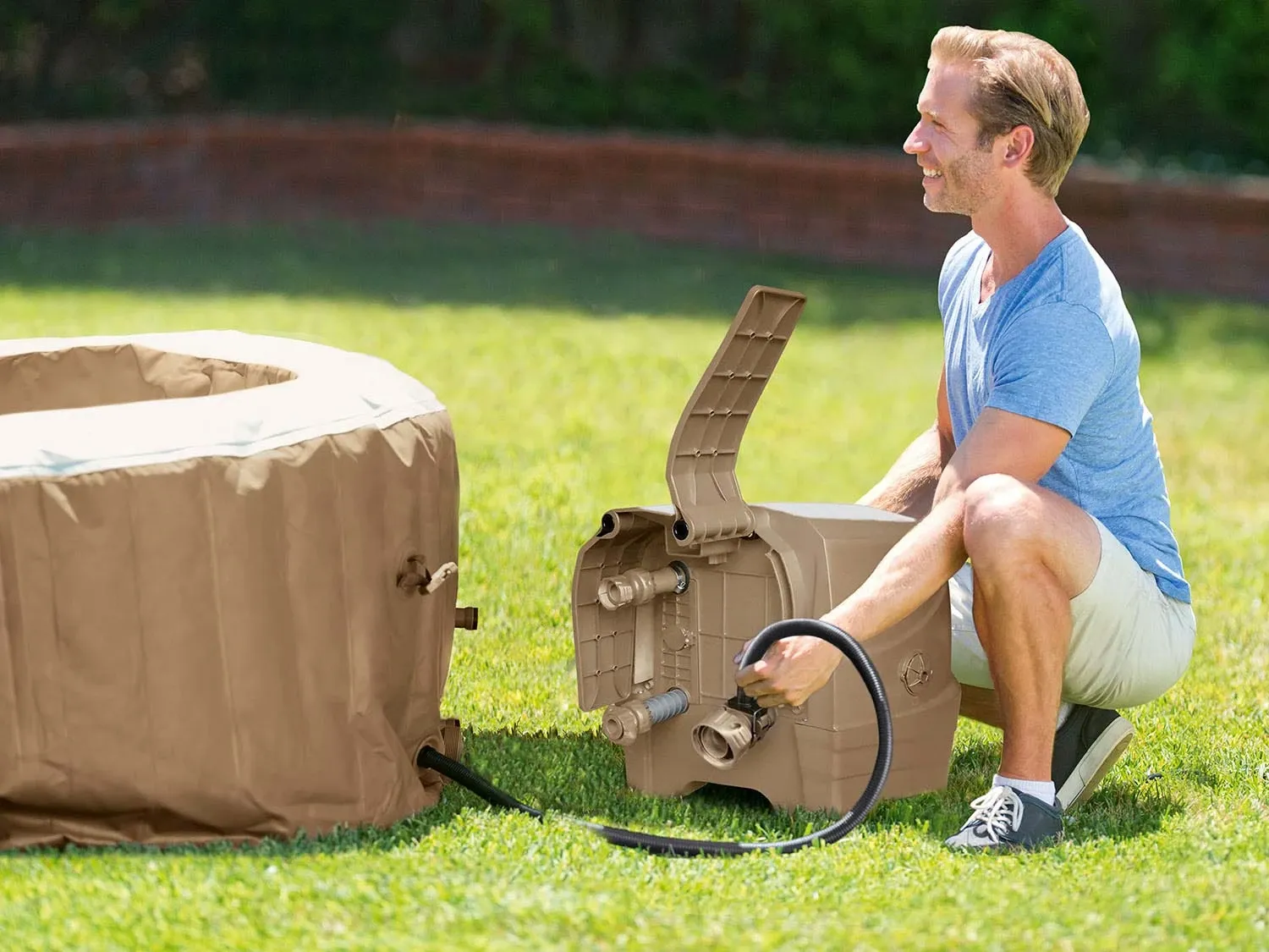 Pripučiama SPA su hidromasažu 6 asmenims INTEX 28428 komplektas - nuotrauka 1