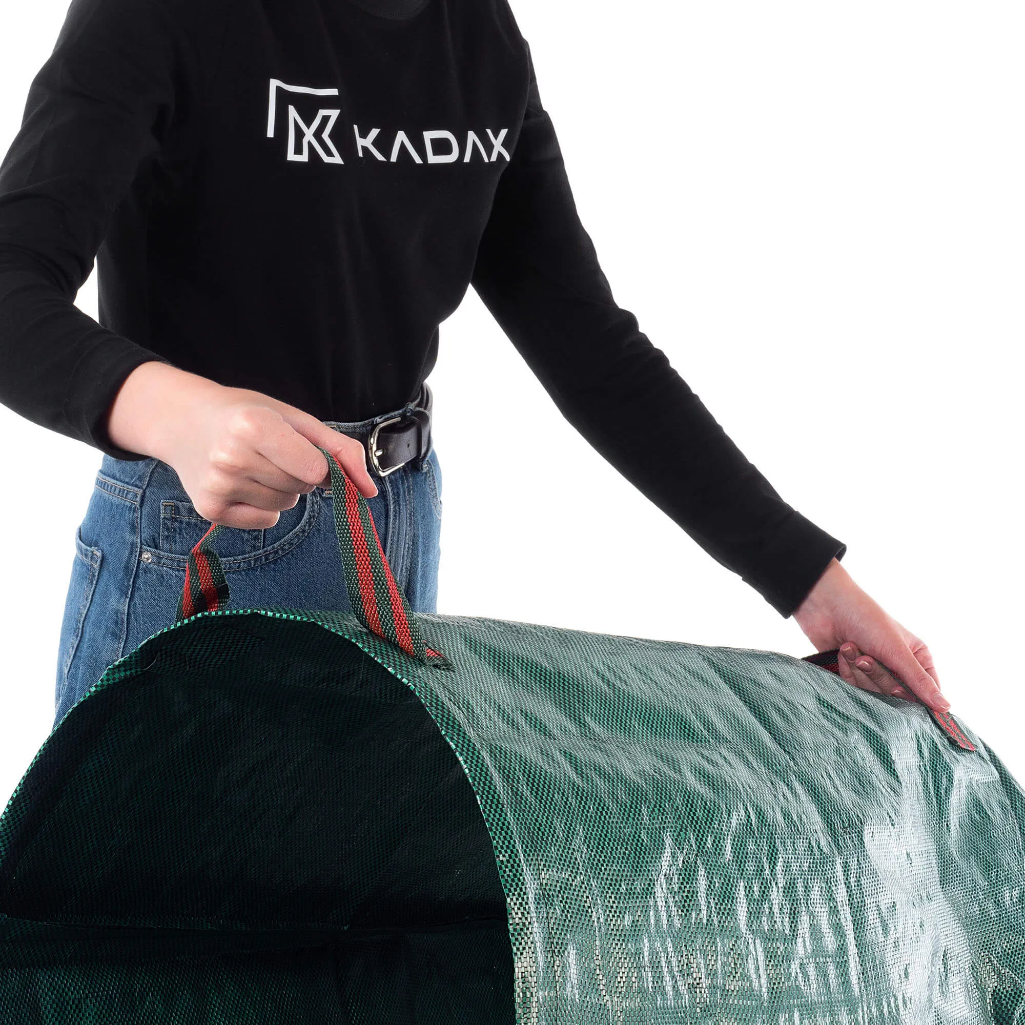 „Montbard“ 120 l sulankstomas sodo krepšys, žalias