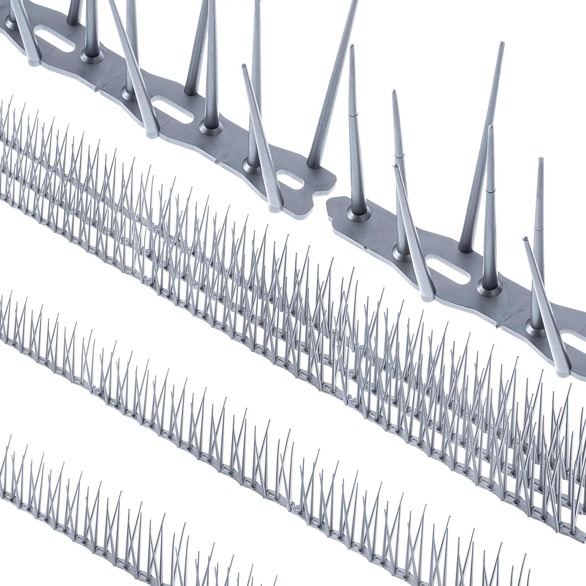 „Dierre“ paukščių atbaidymo spygliai, sidabriniai, 50 vnt.