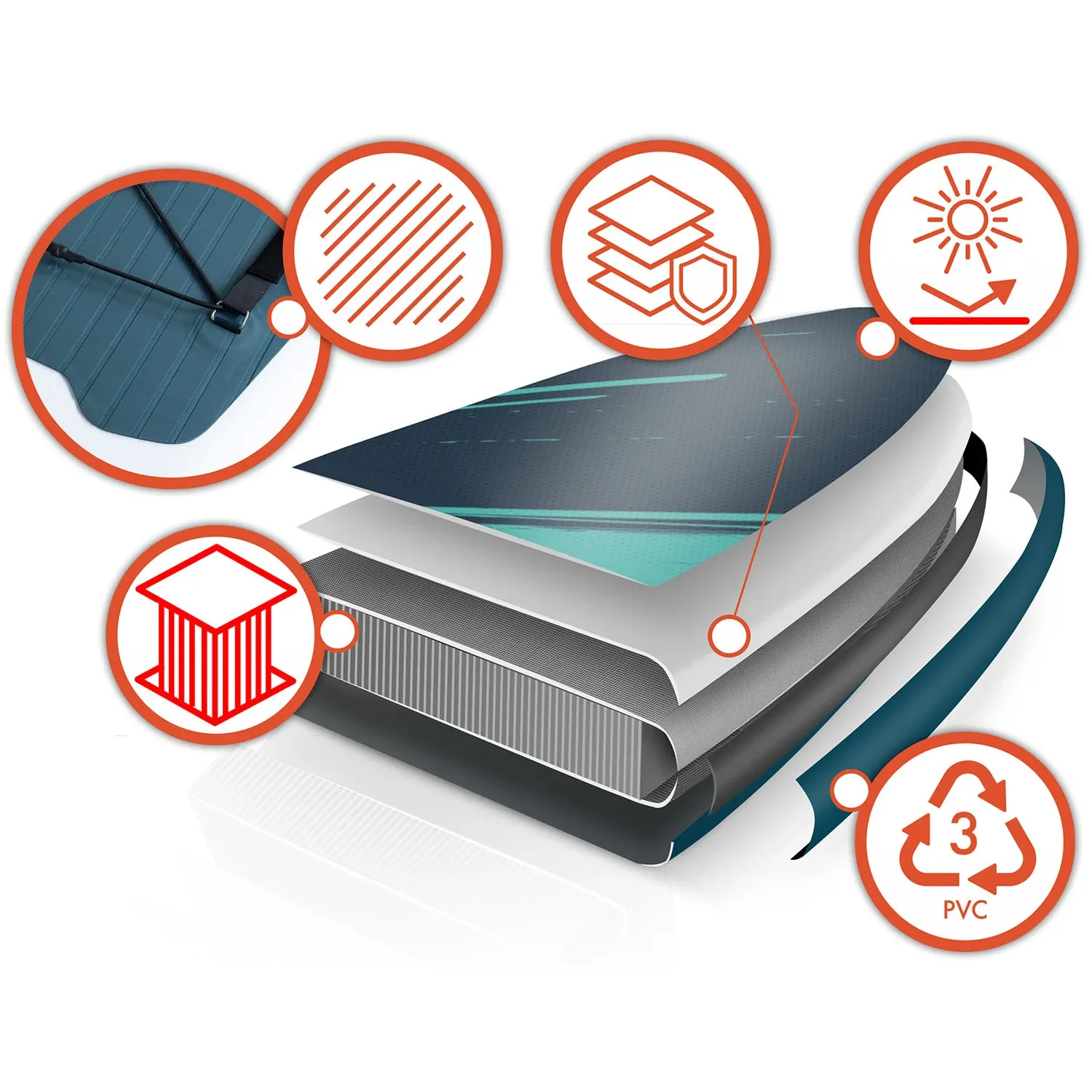 Reefbreak irklentė 350 x 81 x 15 cm Neo-Sport 170302 - nuotrauka 1