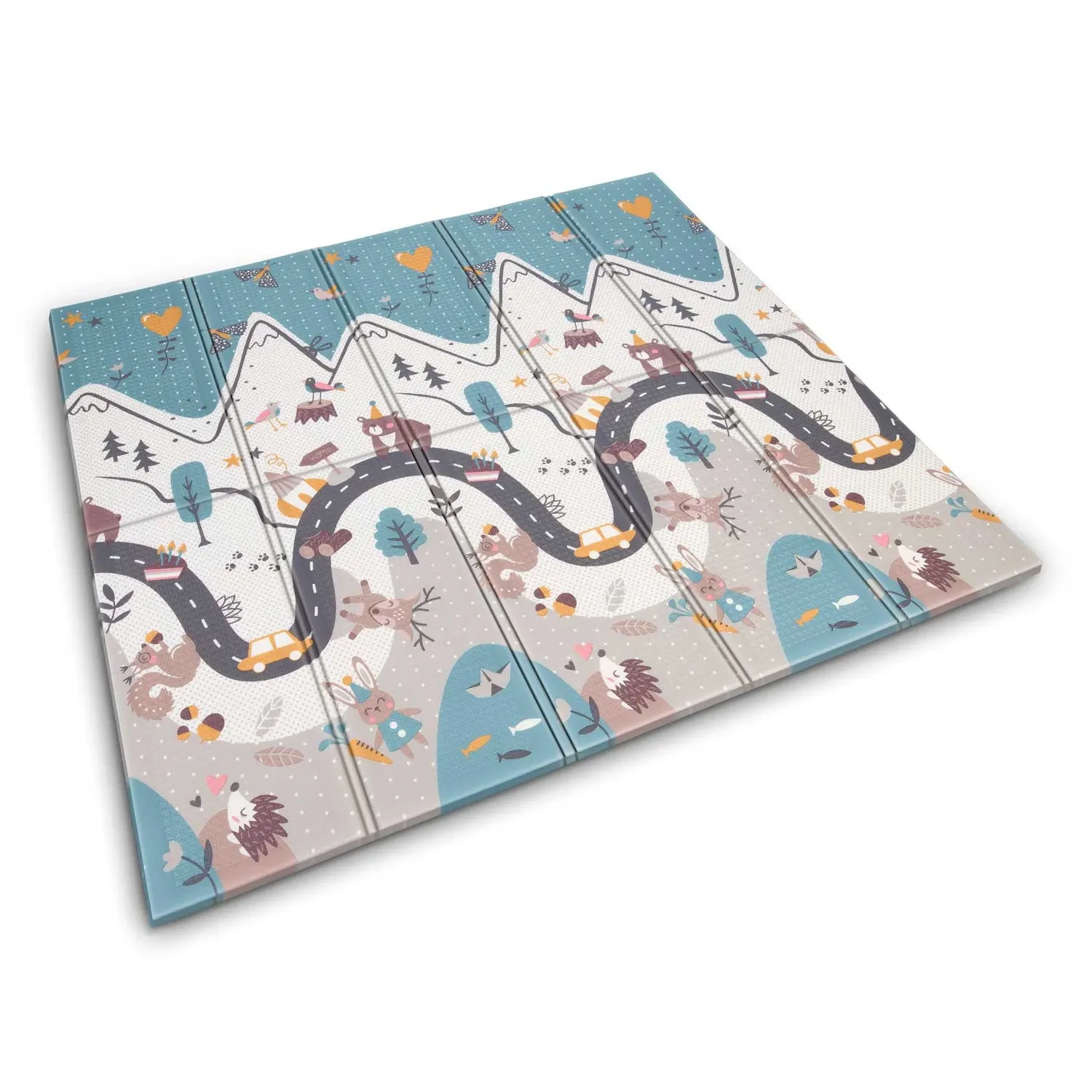 Sulankstomas edukacinis putplasčio kilimėlis 200 x 180 x 1 cm Nukido NK-340 - nuotrauka 1