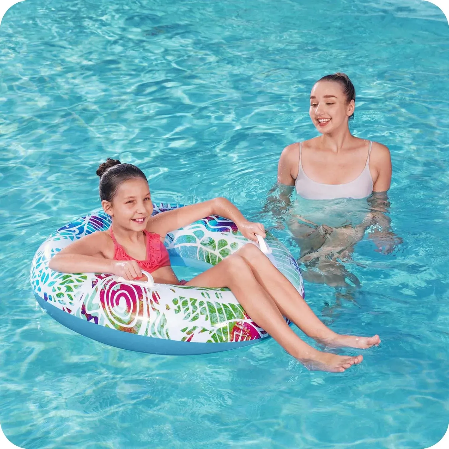 Vaikiškas ratas, kurio skersmuo 91 cm, 3 spalvos Bestway 36084 - nuotrauka 1