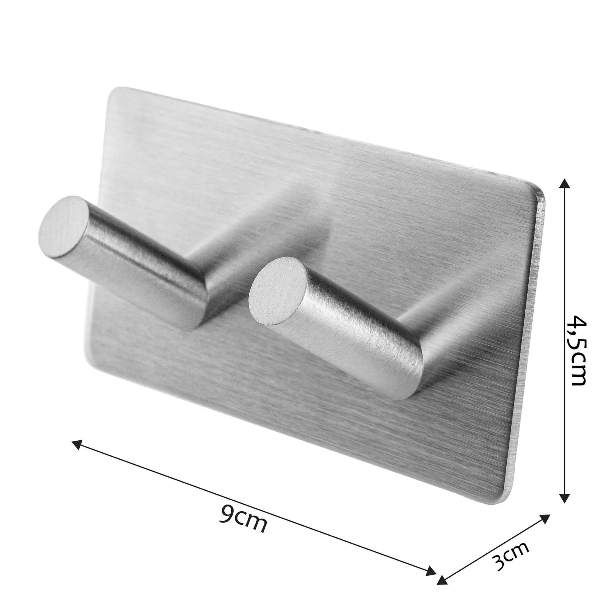 Starno kvadratinis lipnus vonios pakabukas, sidabrinis